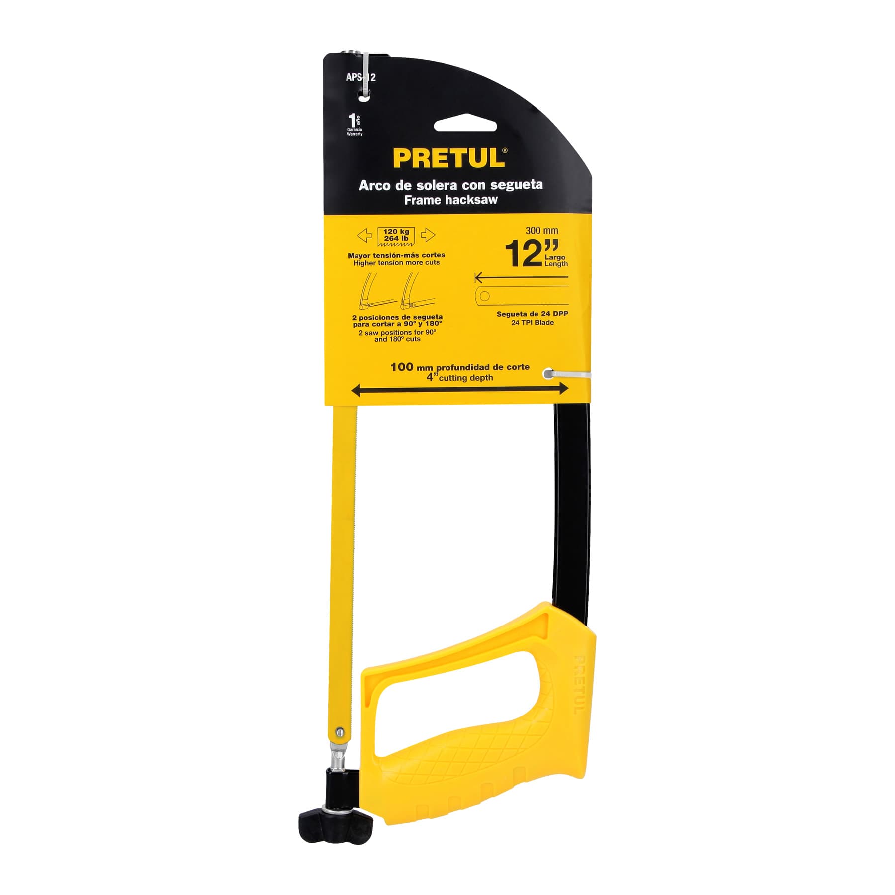 ARCO 12" DE SOLERA PARA SEGUETA, PRETUL 20017