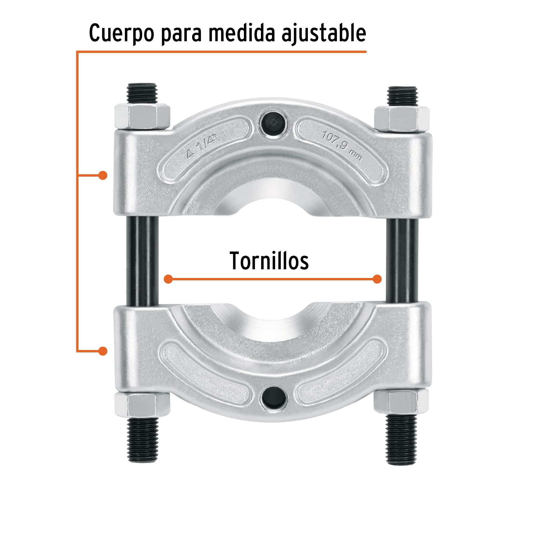 EXTRACTOR DE BALEROS DE 57 A 108 MM, TRUPER 14517