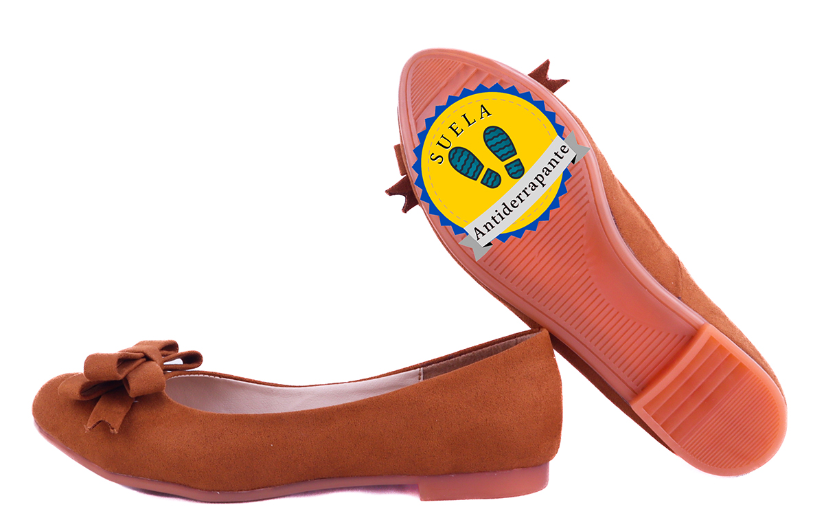 Zapato Mujer Dama Piso  Melle Moderno Comodos Balerina 515-m