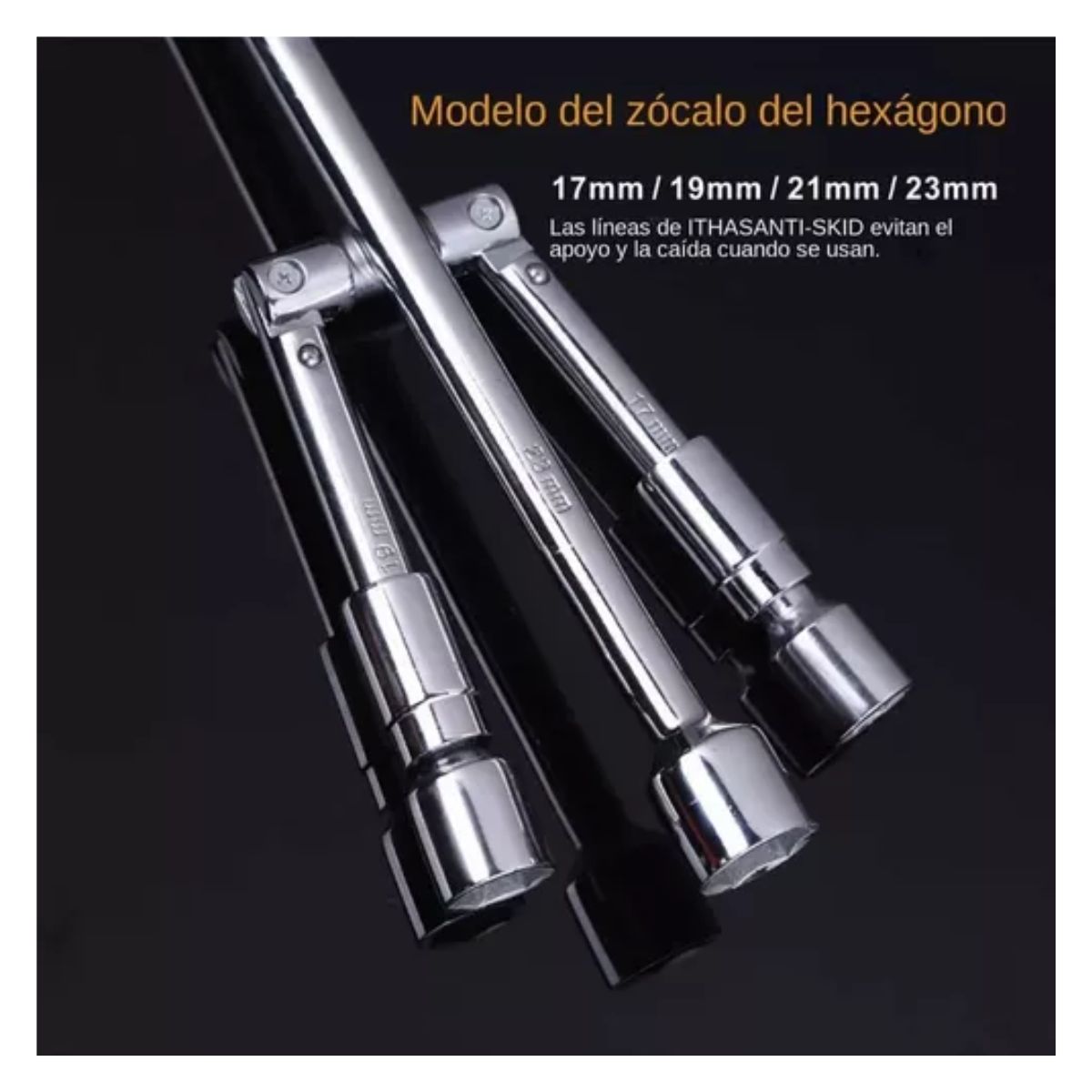 Llave De Cruz Plegable Para Desmontar Llantas 17/19/21/23mm