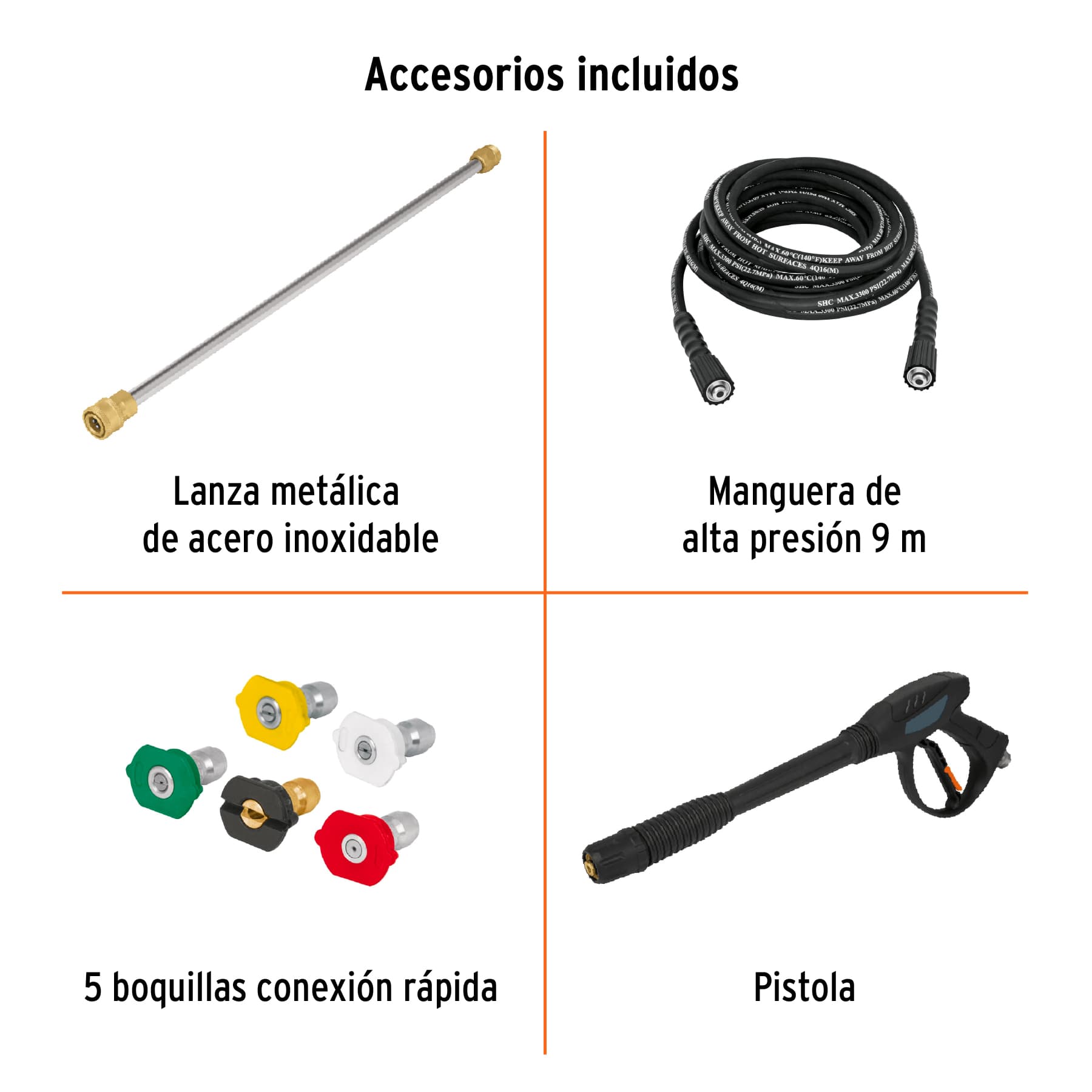 HIDRO-LAVADORA CON MOTOR A GASOLINA, 3,300 PSI, TRUPER 12909