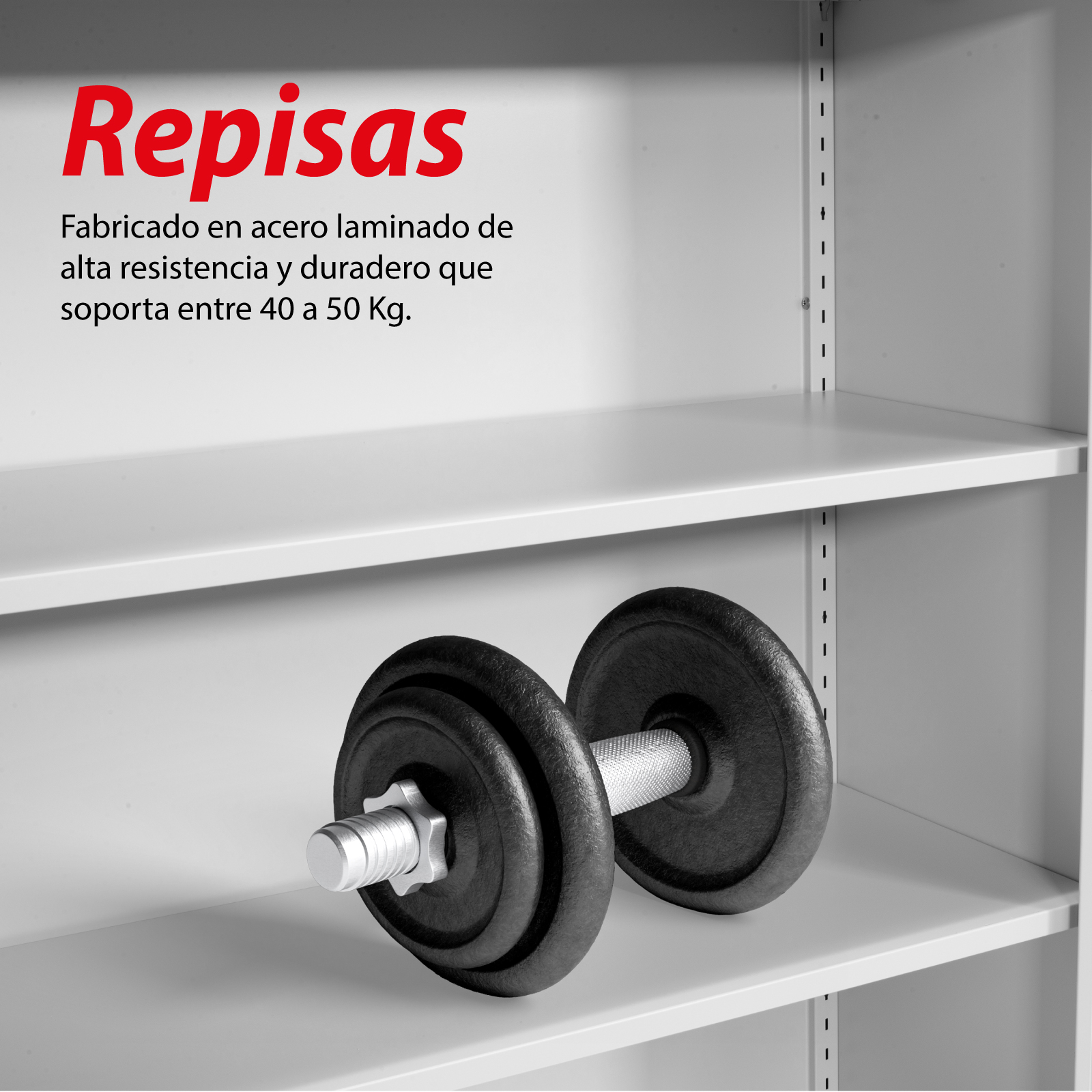 Estante de Almacenamiento Guardex con 4 Repisas Ajustables, Armario Organizador de Acero 185 cm 