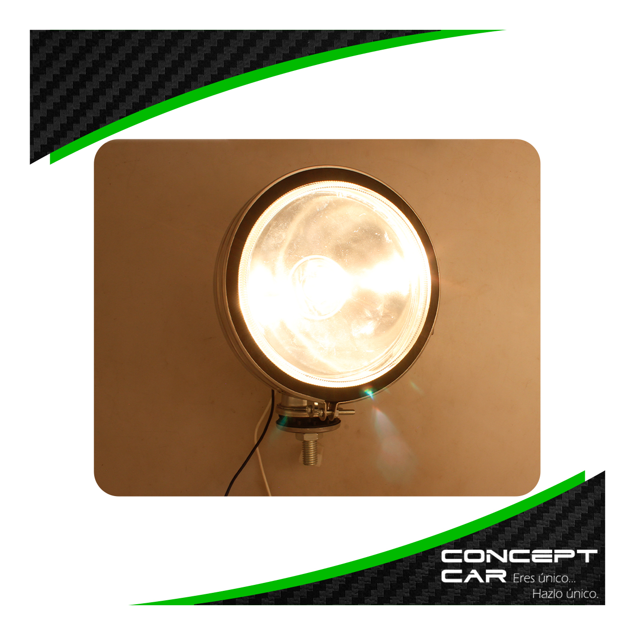 Faro Halogeno Redondo 4x4 H3 Base Cromada 6 Pulg Universal