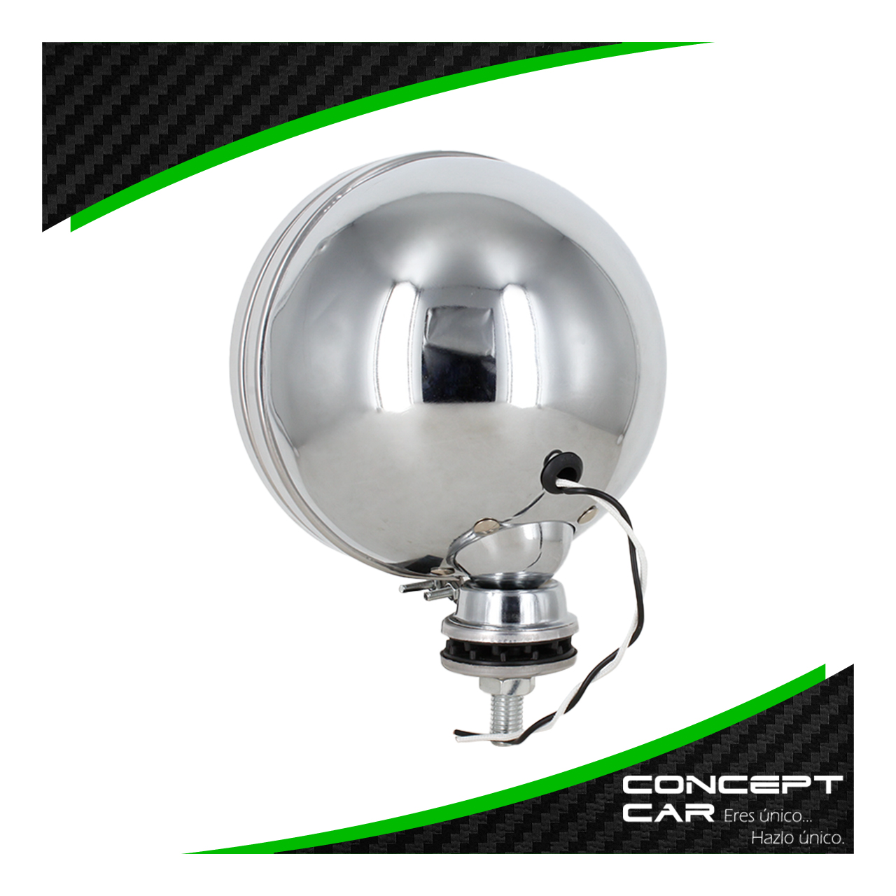 Faro Halogeno Redondo 4x4 H3 Base Cromada 6 Pulg Universal