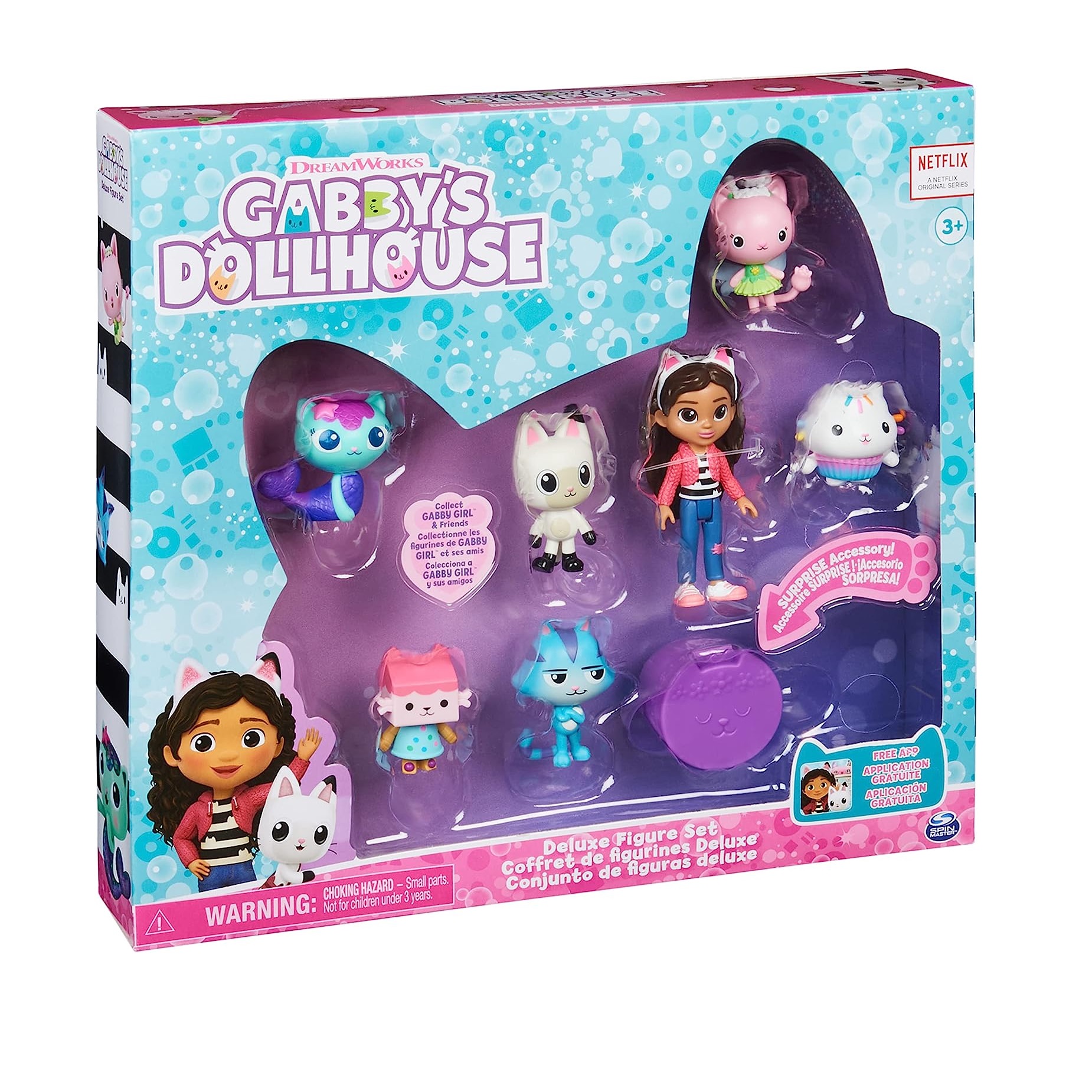 CONJUNTO DE FIGURA DELUX LA CASA DE MUÑECAS DE GABBY.