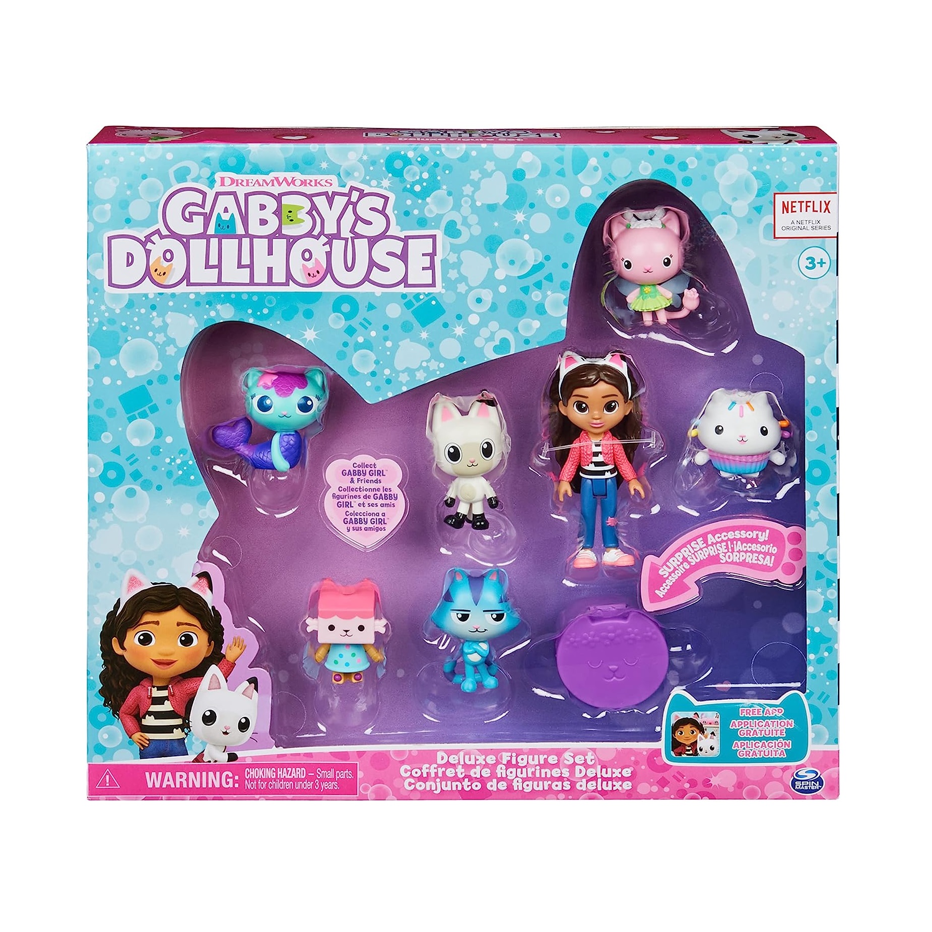 CONJUNTO DE FIGURA DELUX LA CASA DE MUÑECAS DE GABBY.