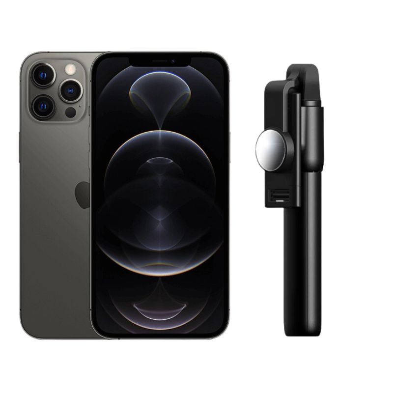 iPhone 12 Pro Max 256GB Gris Reacondicionado Grado A + Bastón Bluetooth