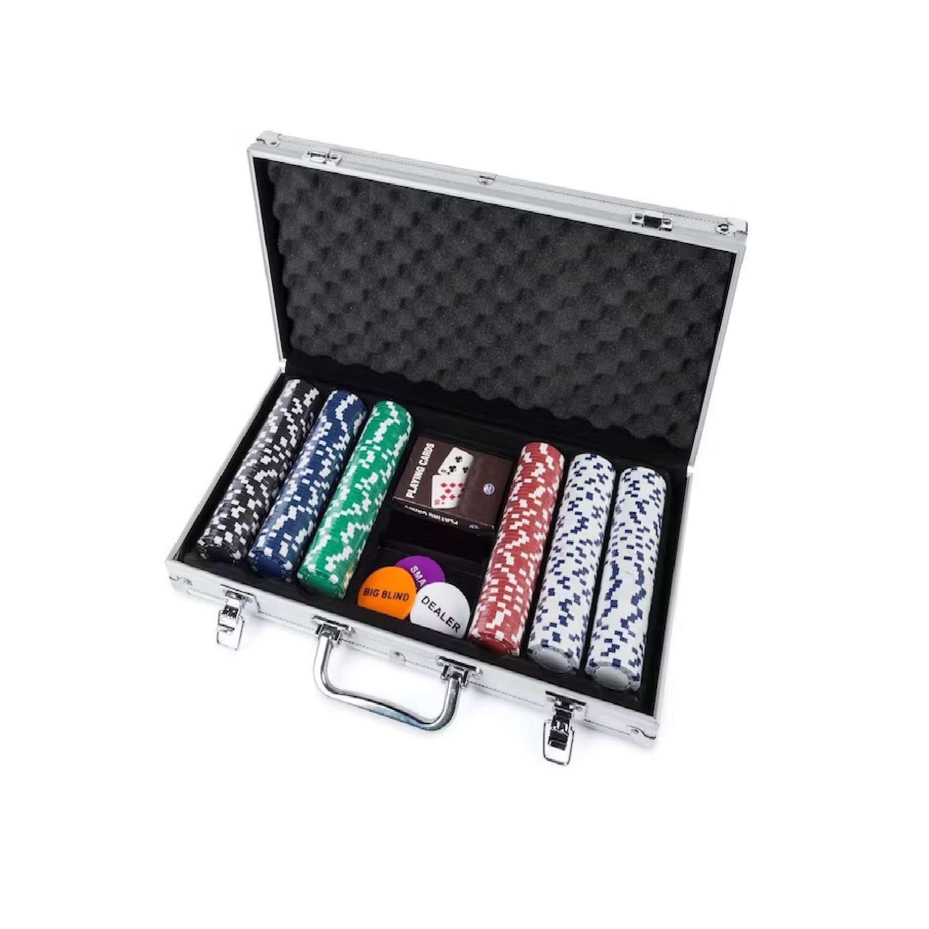 SET DE POKER DE 300 FICHAS CARDINAL ESTUCHE DE ALUMINIO 10.