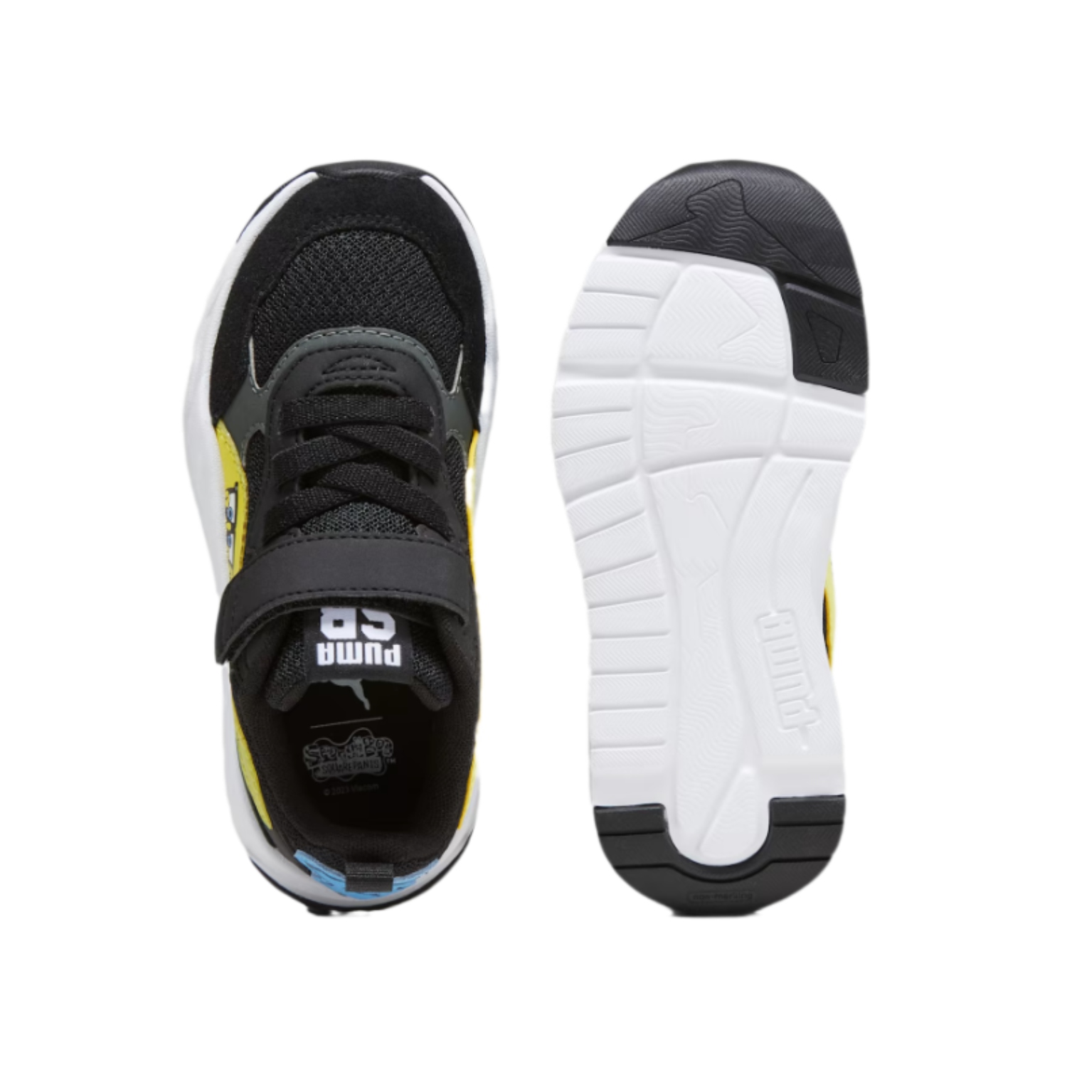 Tenis Deportivo Puma Trinity Spongebob AC Negro/Niños 393900 01