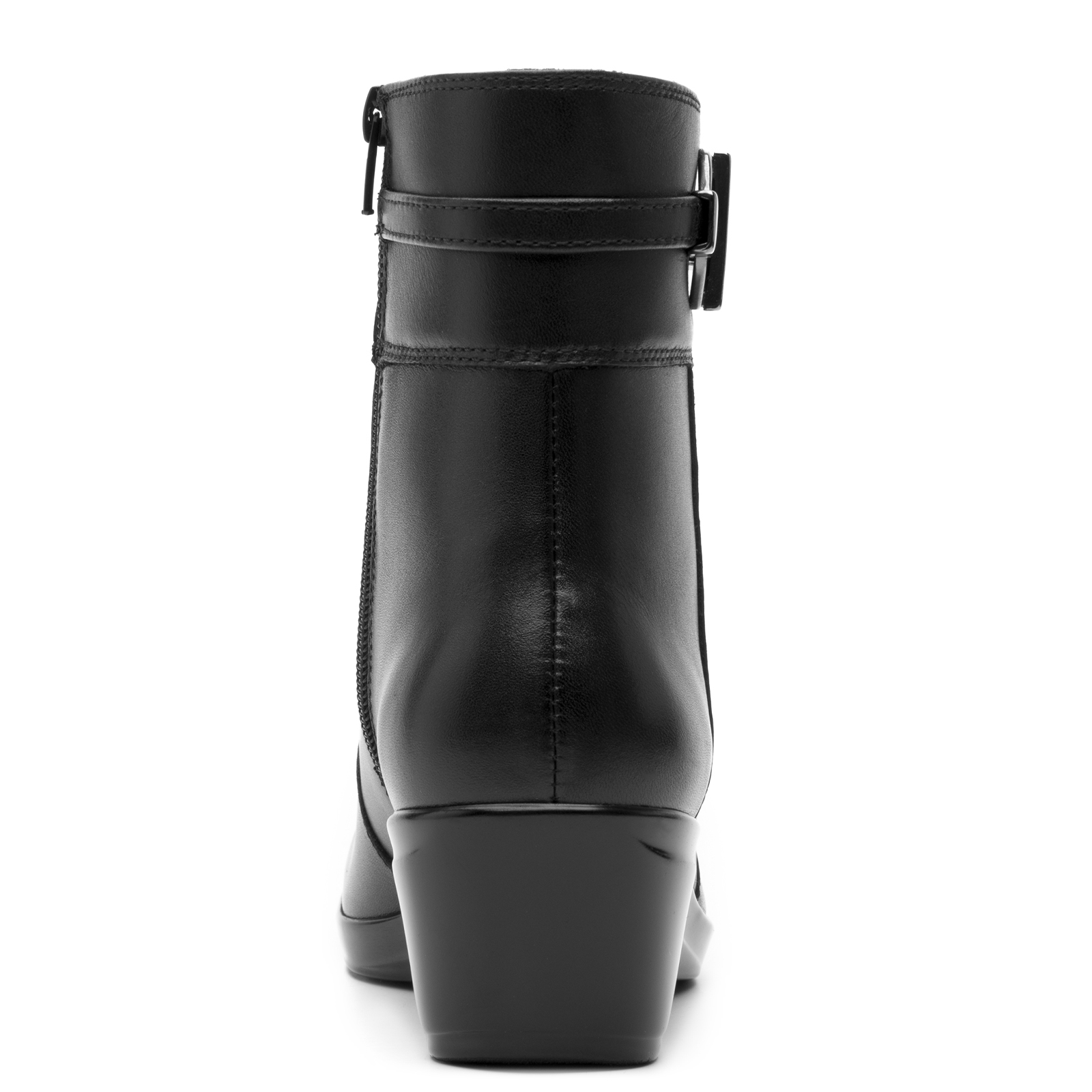 Botin Negro Flexi Mujer Piel 45232 Confort Hebilla Superior