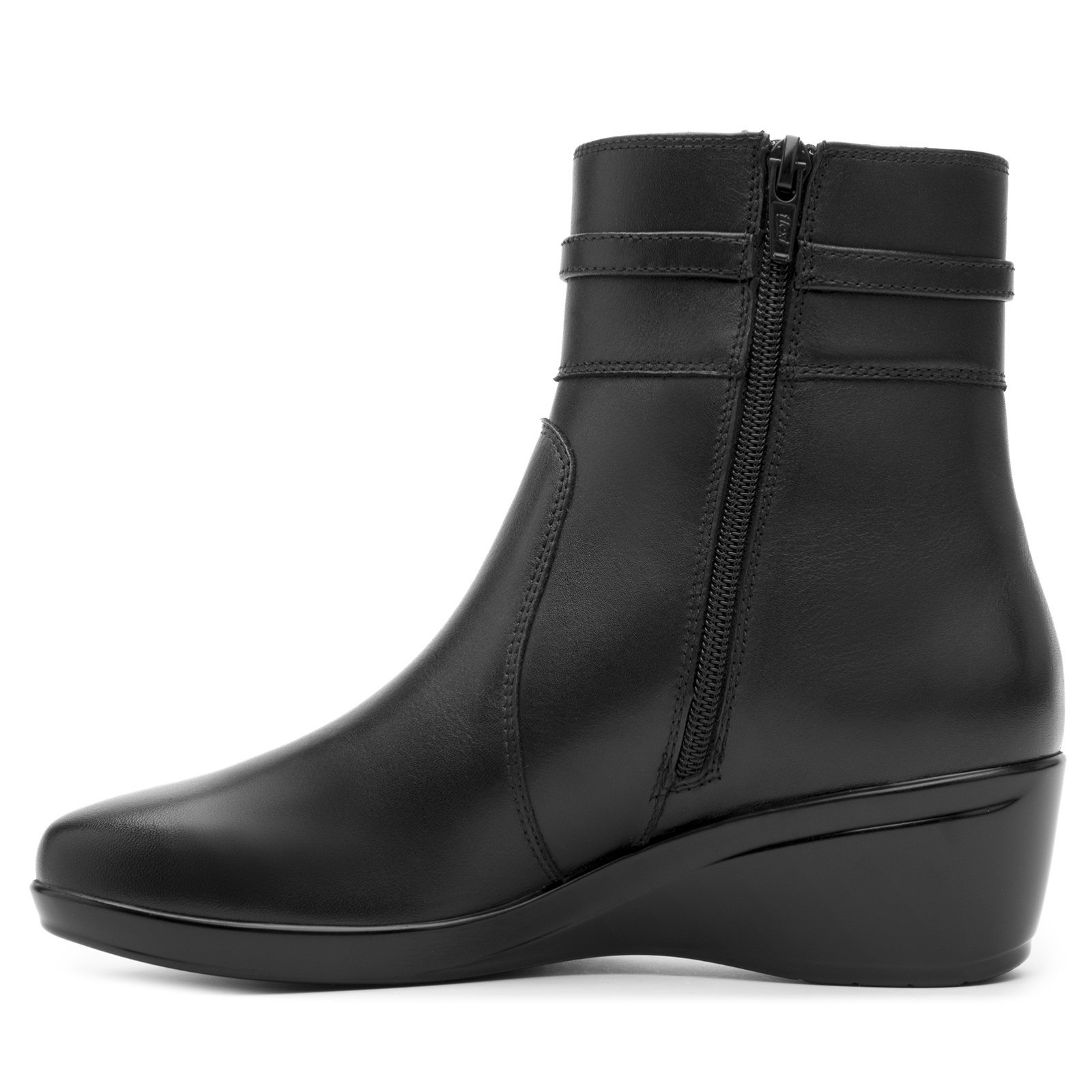 Botin Negro Flexi Mujer Piel 45232 Confort Hebilla Superior