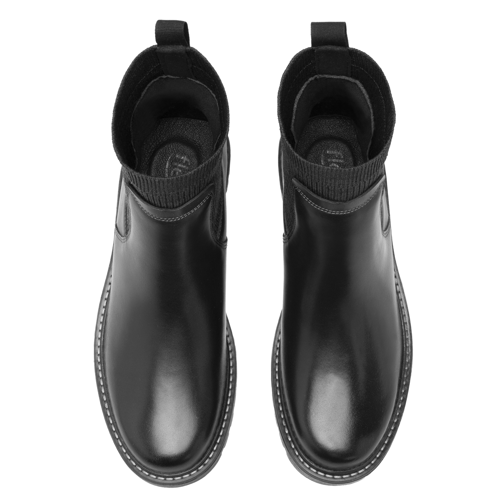 Botines Estilo Chelsea Negro Para Mujer Flexi 37821 Confort