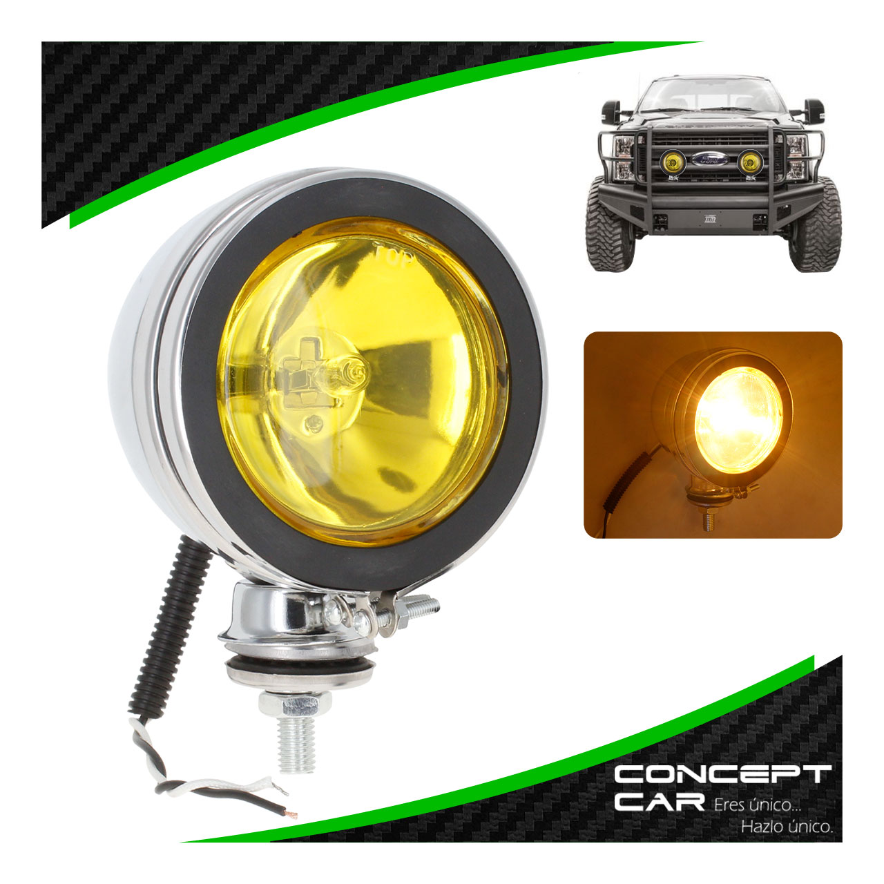 Faro Halógeno Redondo 4x4 Niebla 4 Pulgadas H3 Universal
