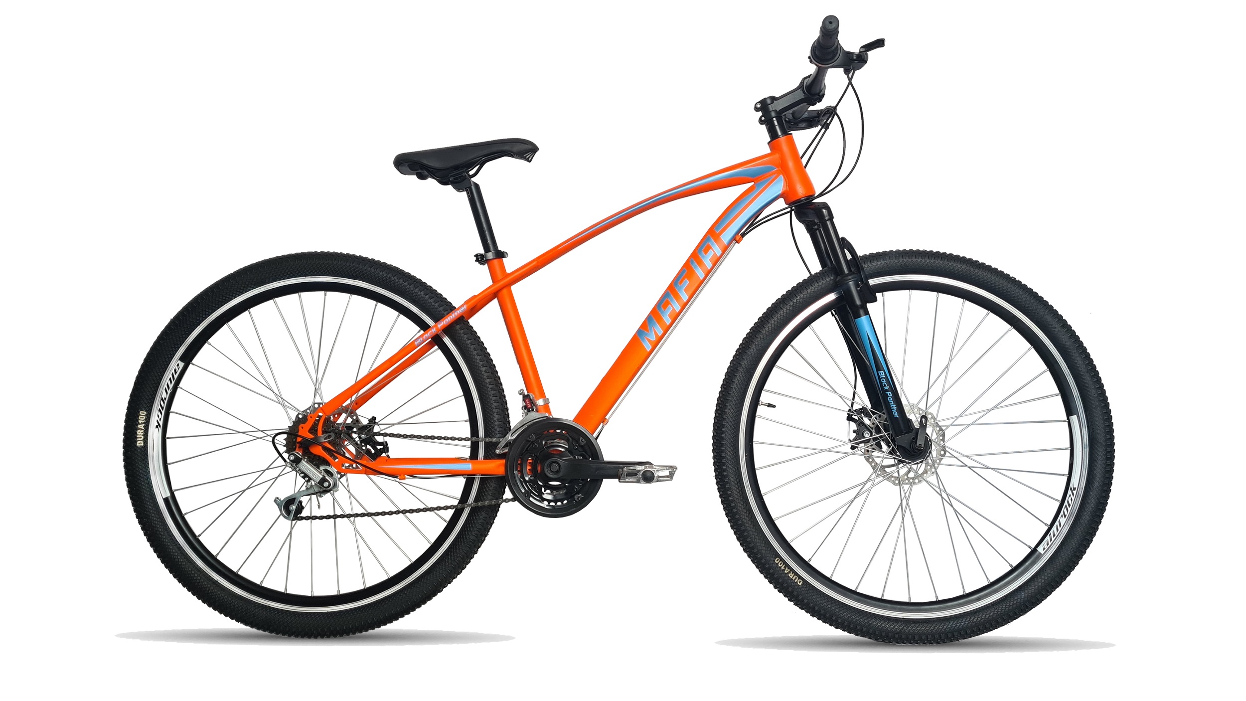Bicicleta Mtb Mafia 18 Velocidades Frenos Disco Rodada 29 Naranja