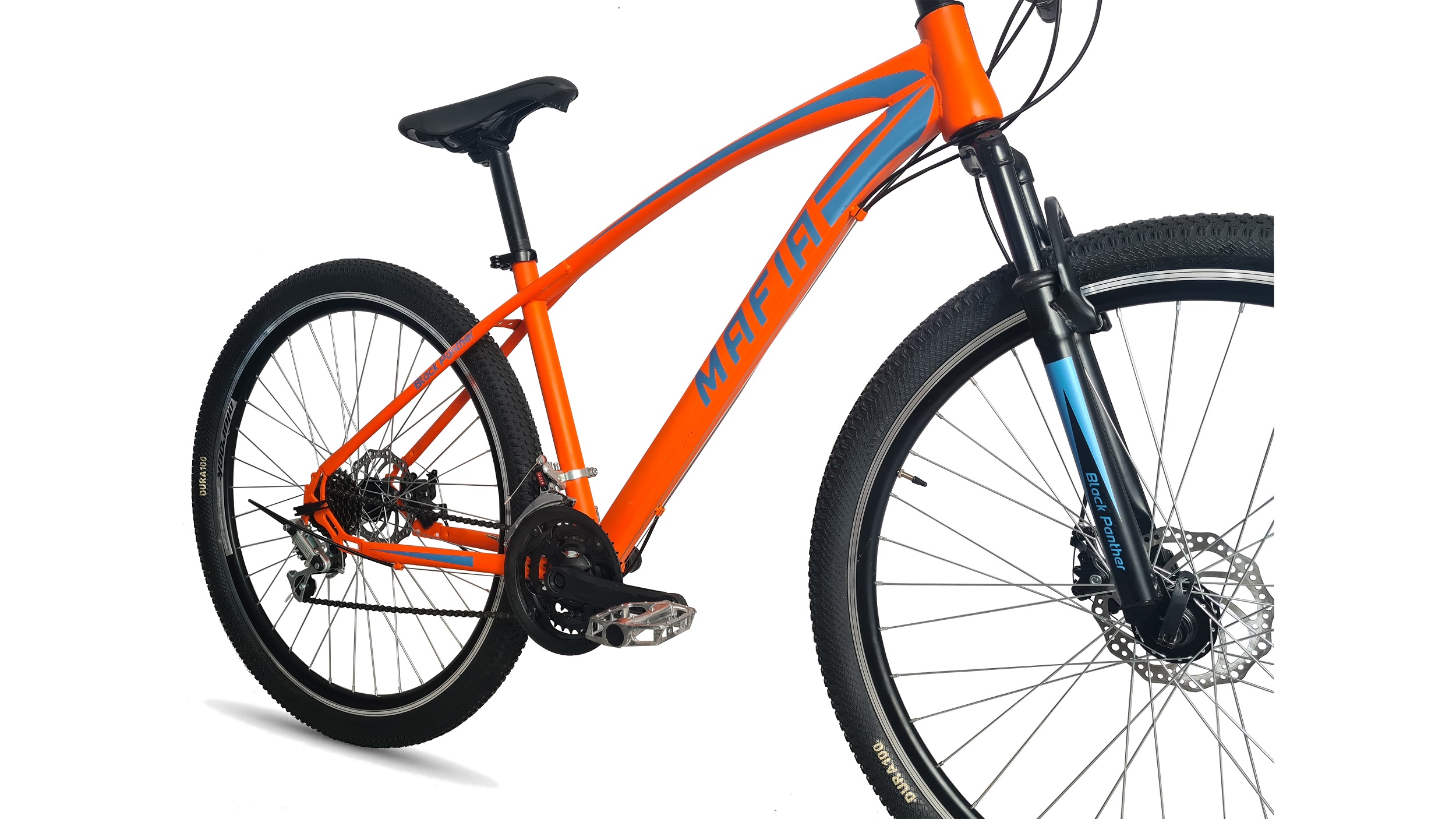 Bicicleta Mtb Mafia 18 Velocidades Frenos Disco Rodada 29 Naranja