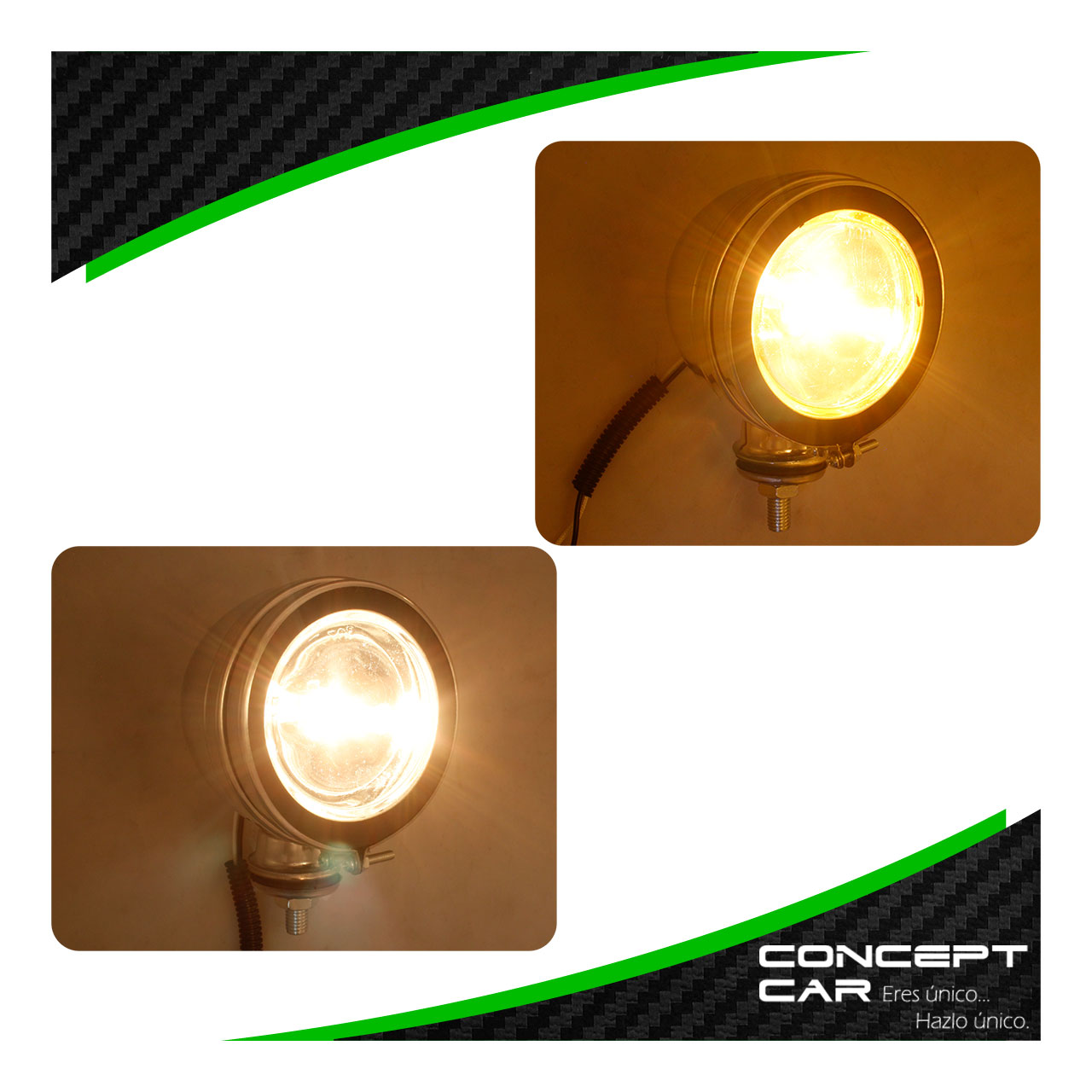 Par Faro Halogeno Redondo 4x4 Niebla 4 Pulgadas H3 Universal