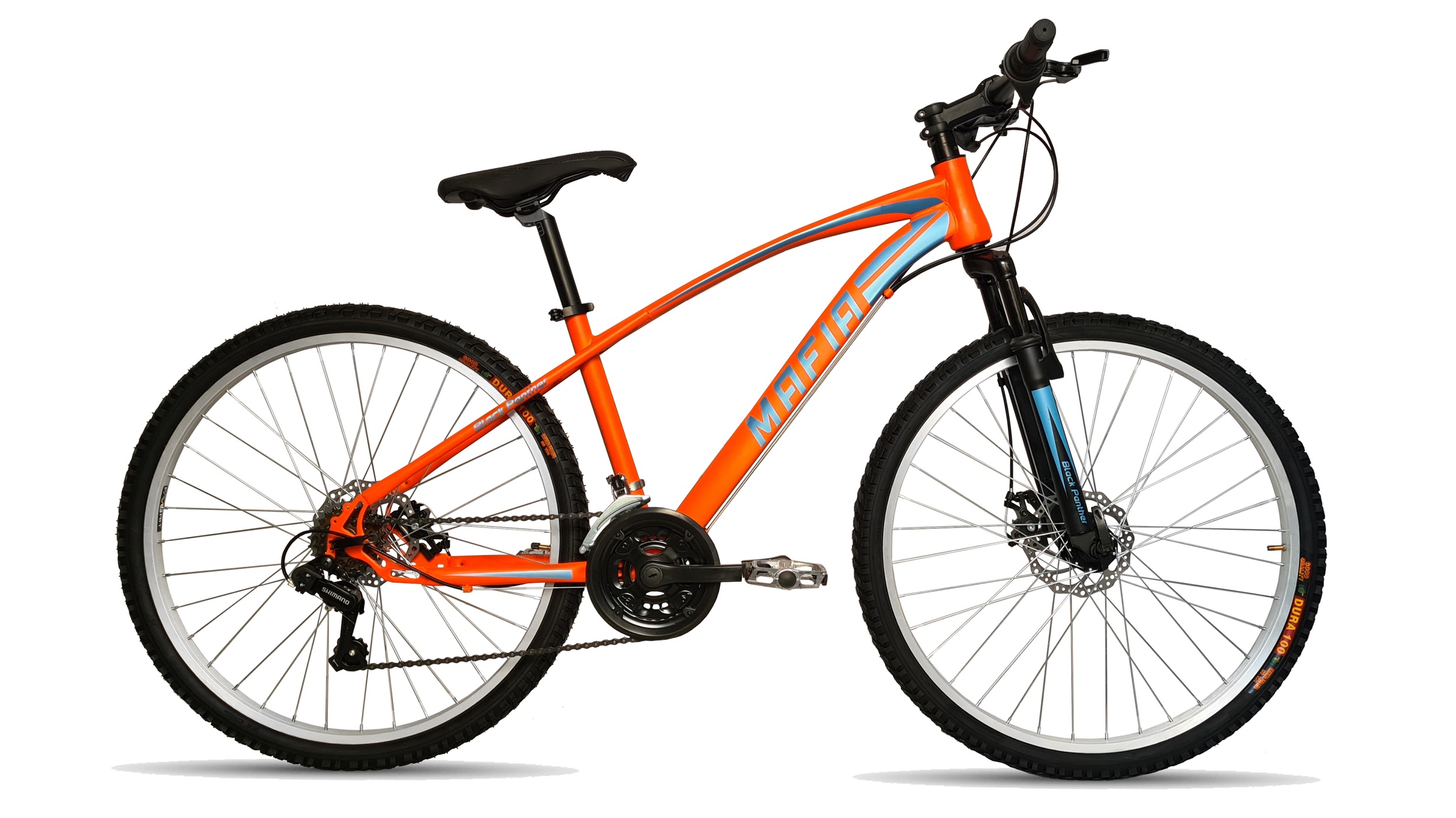 Bicicleta Mtb Mafia Frenos Disco 18 Velocidades Rodada 26 Naranja
