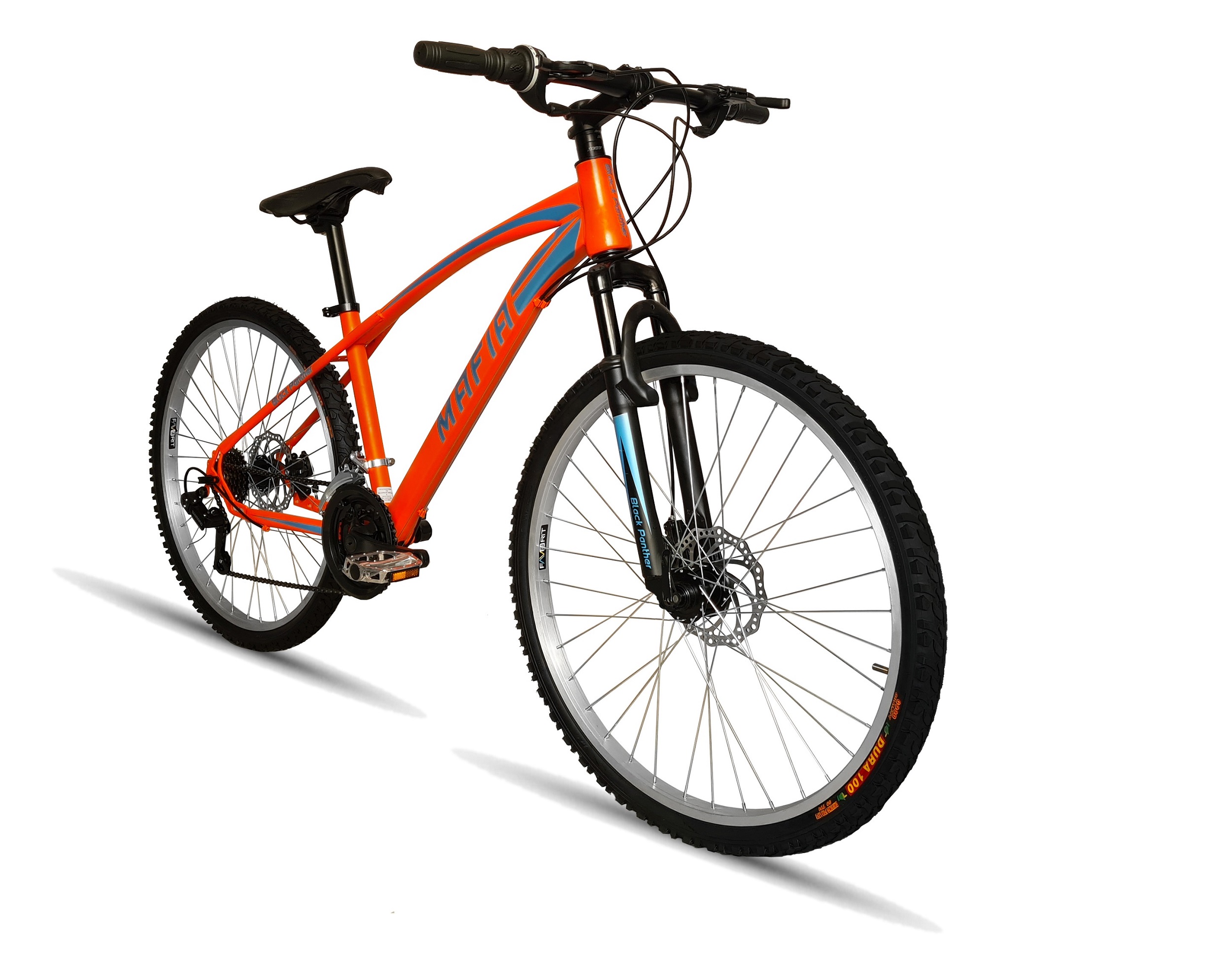 Bicicleta Mtb Mafia Frenos Disco 18 Velocidades Rodada 26 Naranja