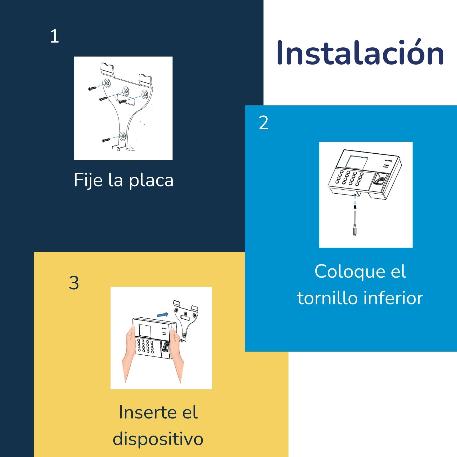 BioNet Reloj checador biométrico serie A más licencia Básica, 25 empleados por huella digital, asistencia de tiempos, máquina para fichar, marcar tarjeta, control de asistencia