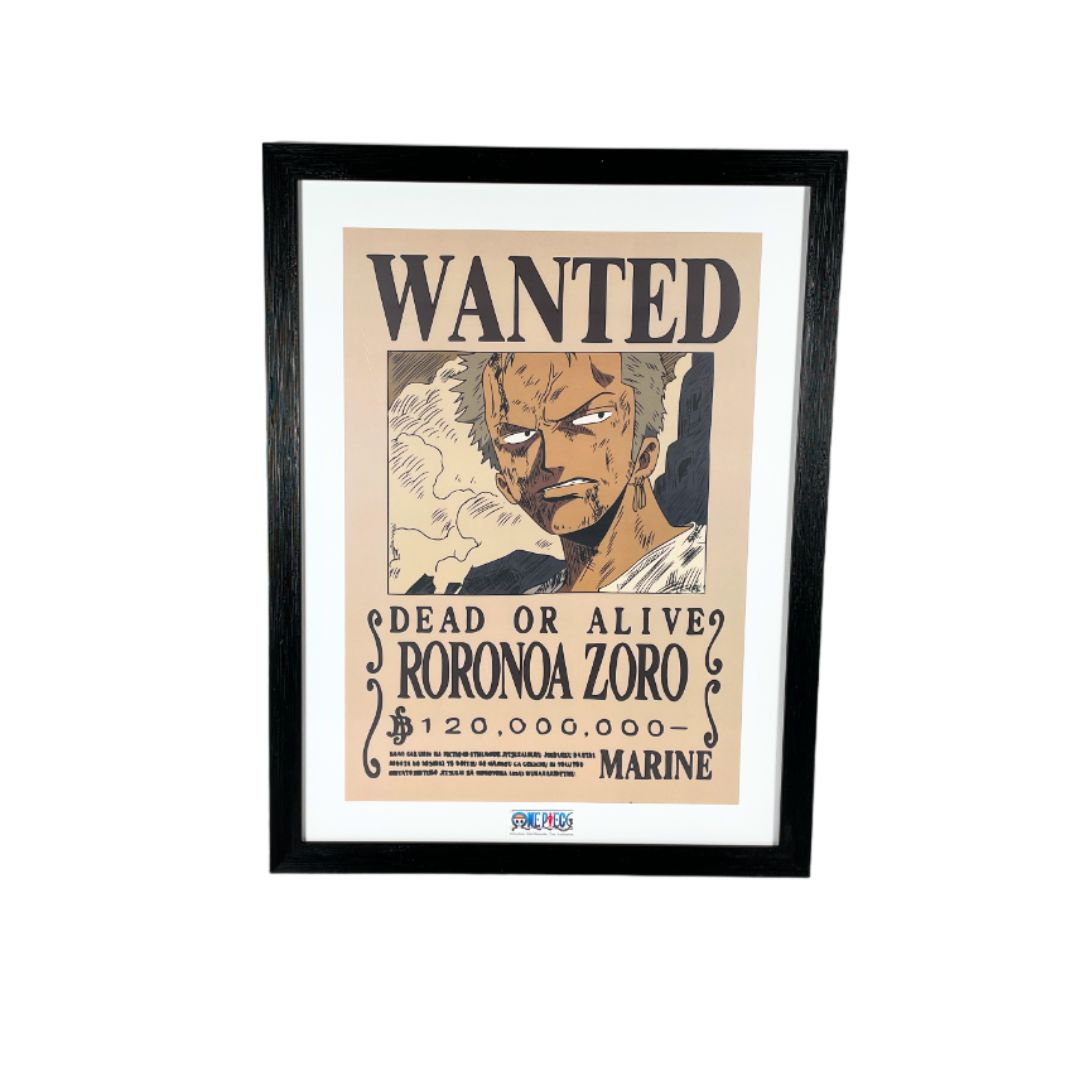 GEEK INDUSTRY - CANVAS CARTEL DE RECOMPENSA RORONOA ZORO - ONE PIECE