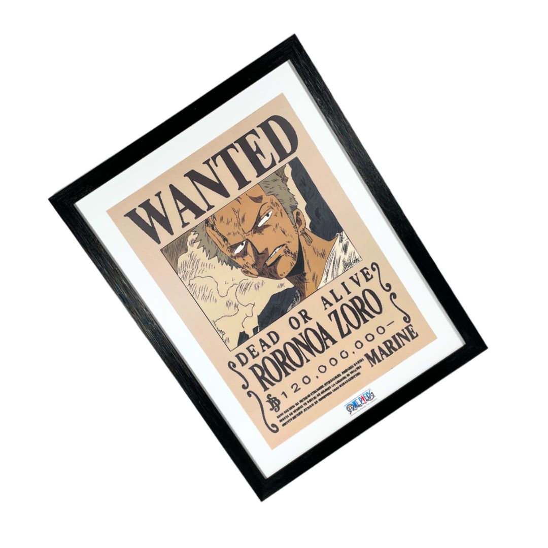 GEEK INDUSTRY - CANVAS CARTEL DE RECOMPENSA RORONOA ZORO - ONE PIECE