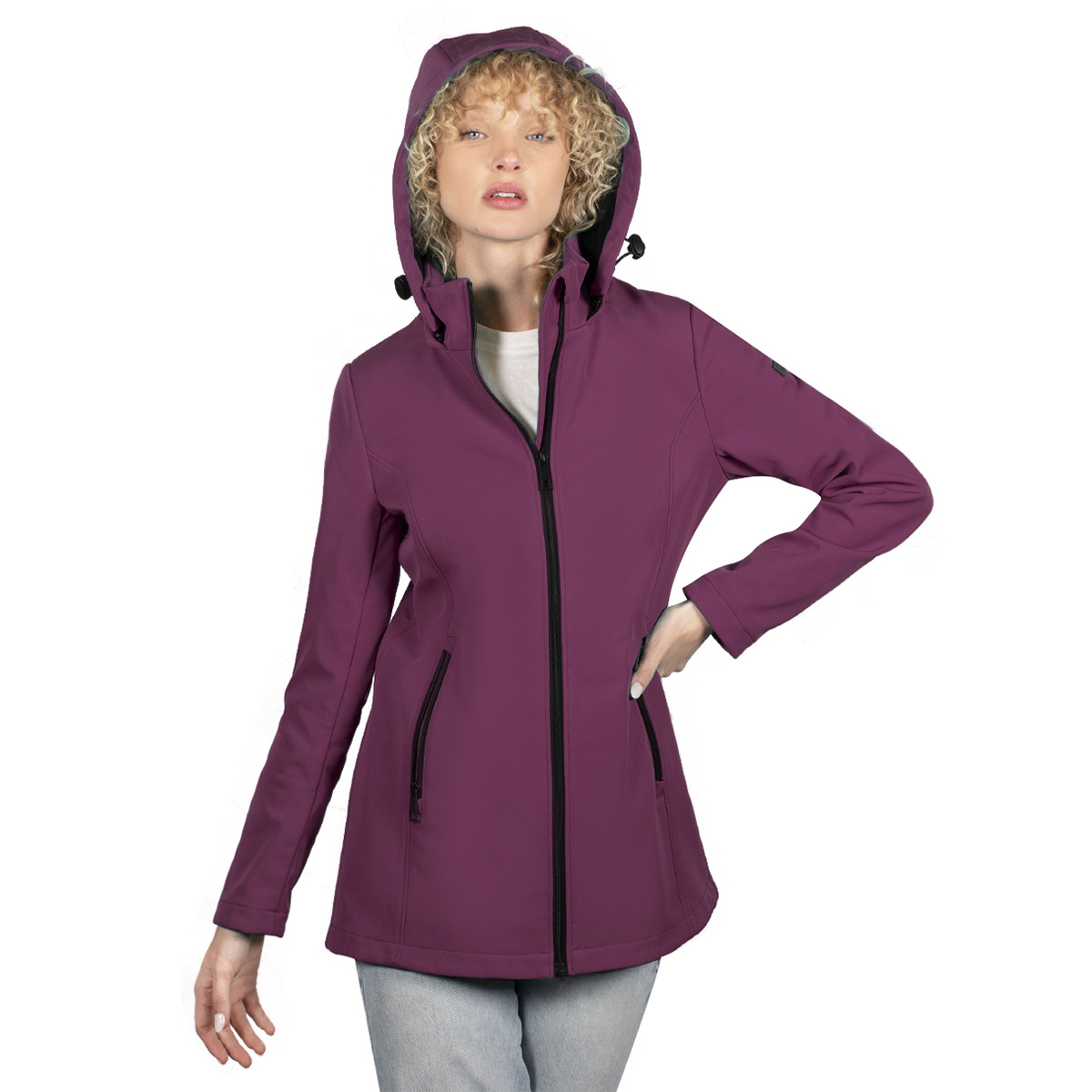 Chamarra Mujer Greenlander Gorro Desmontable Pol788