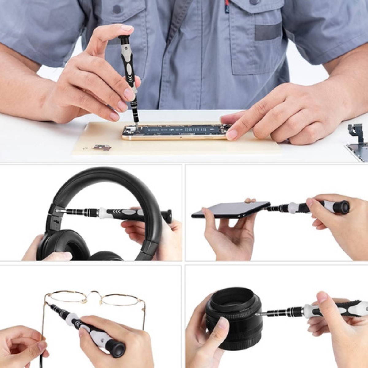 Kit De Desarmadores Y Herramientas De Precisión 115 Piezas