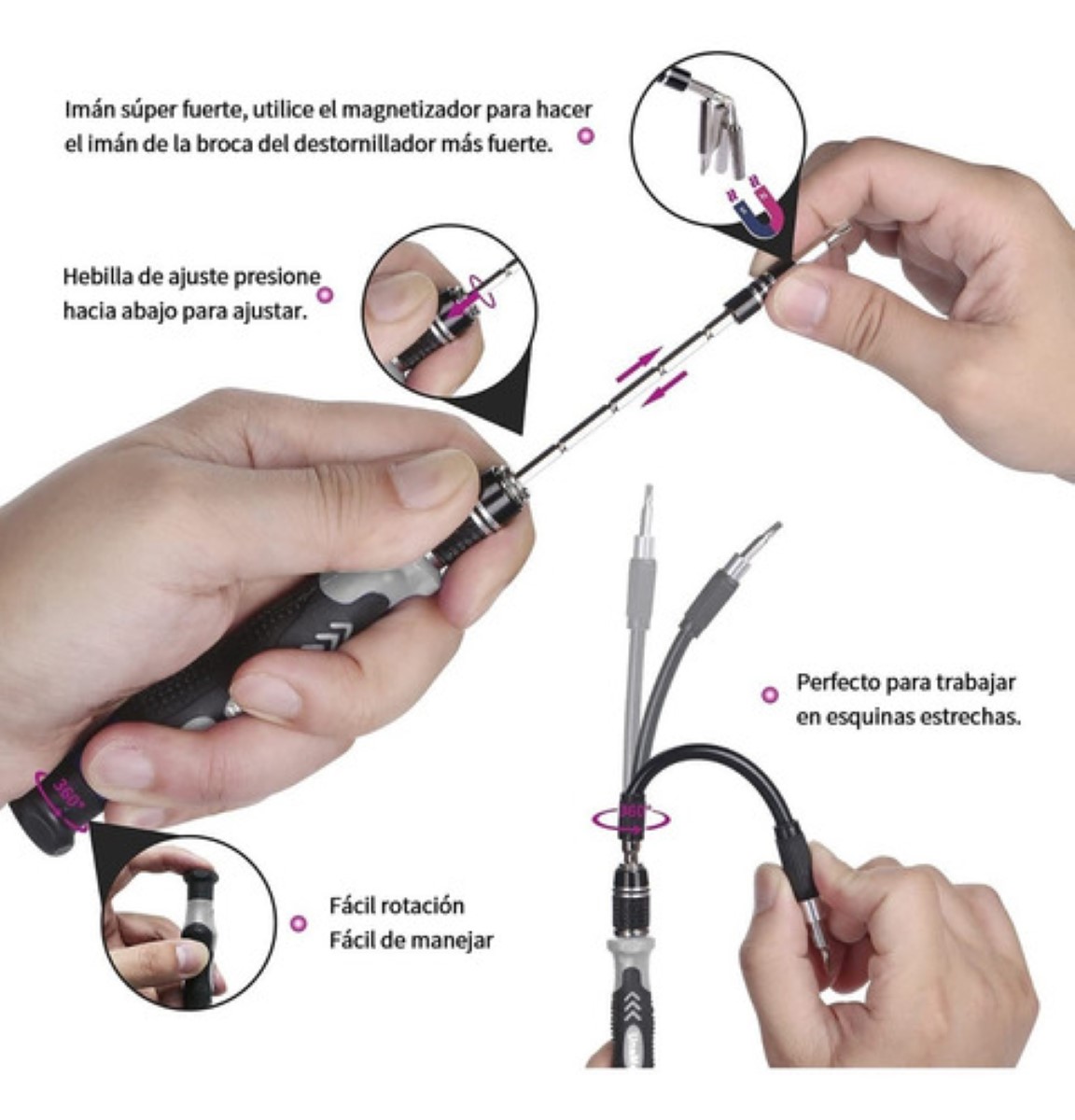 Kit De Desarmadores Y Herramientas De Precisión 115 Piezas