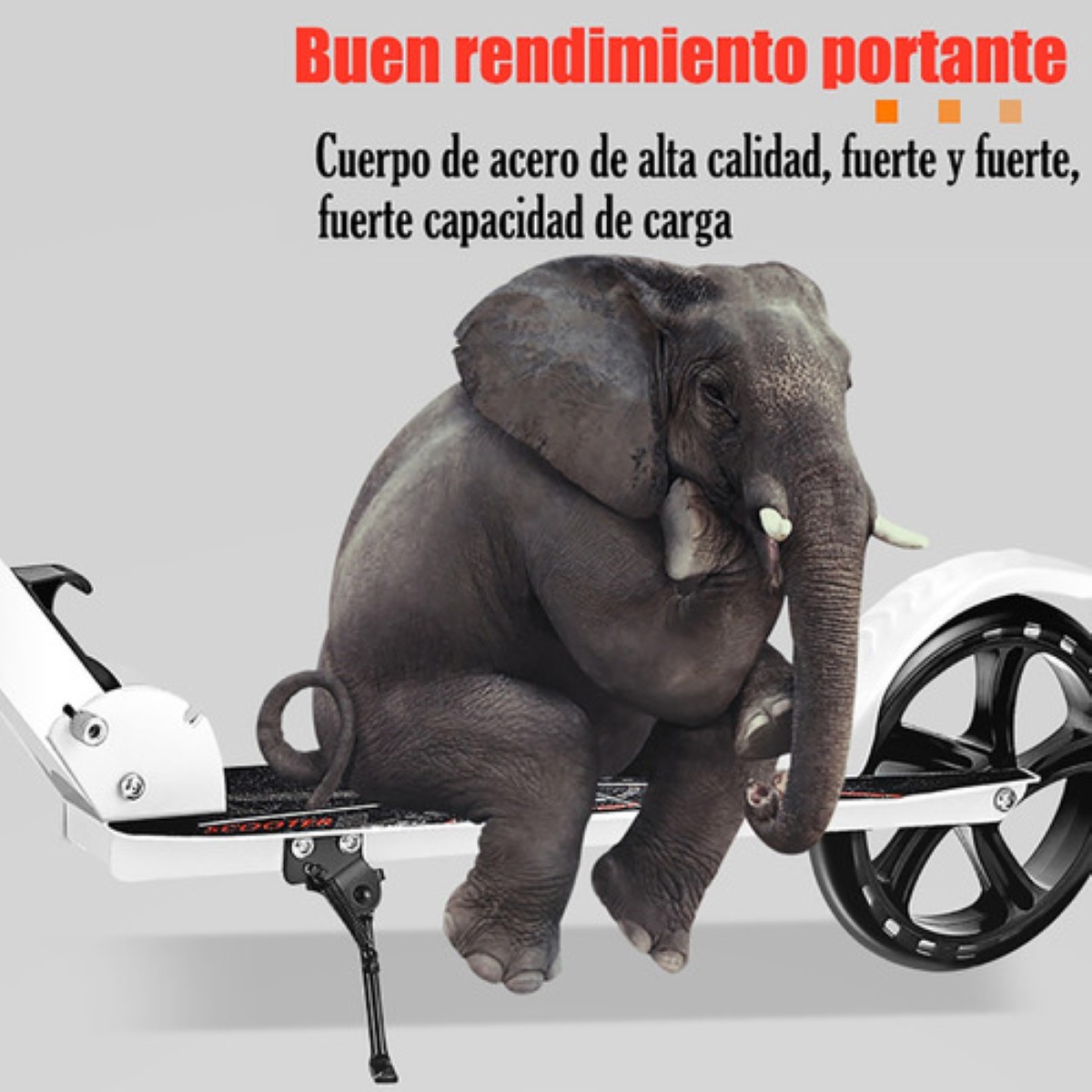 Scooter Patin Plegable Ajustable Para Adulto Blanco