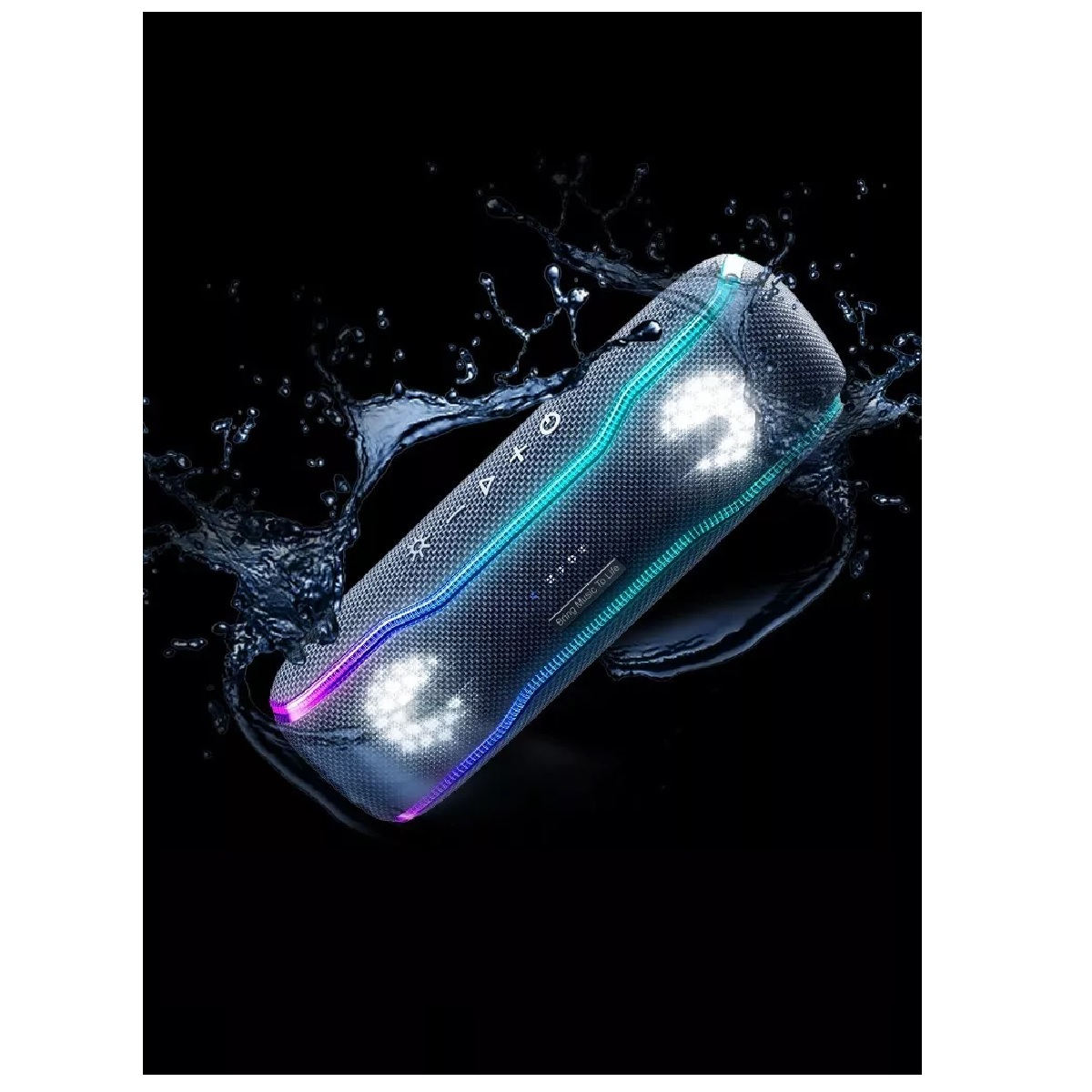 Bocina Bluetooth Portátil Ipx Boss Con Led 30w