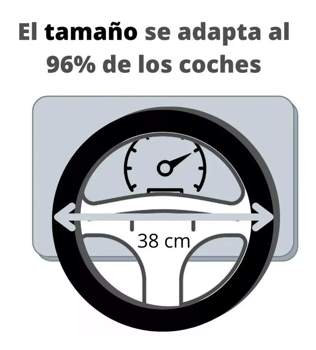 Kit Accesorio de Auto Funda Cubre Volante 3 Piezas 