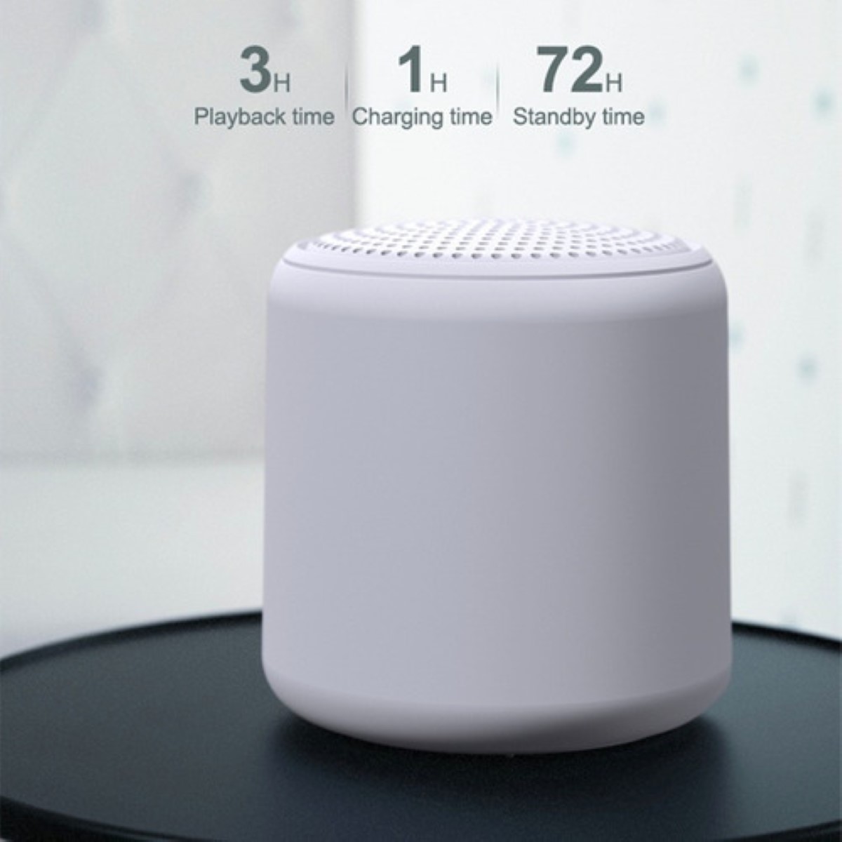 Mini Bocina Bluetooth Portátile Led Tws  Negra