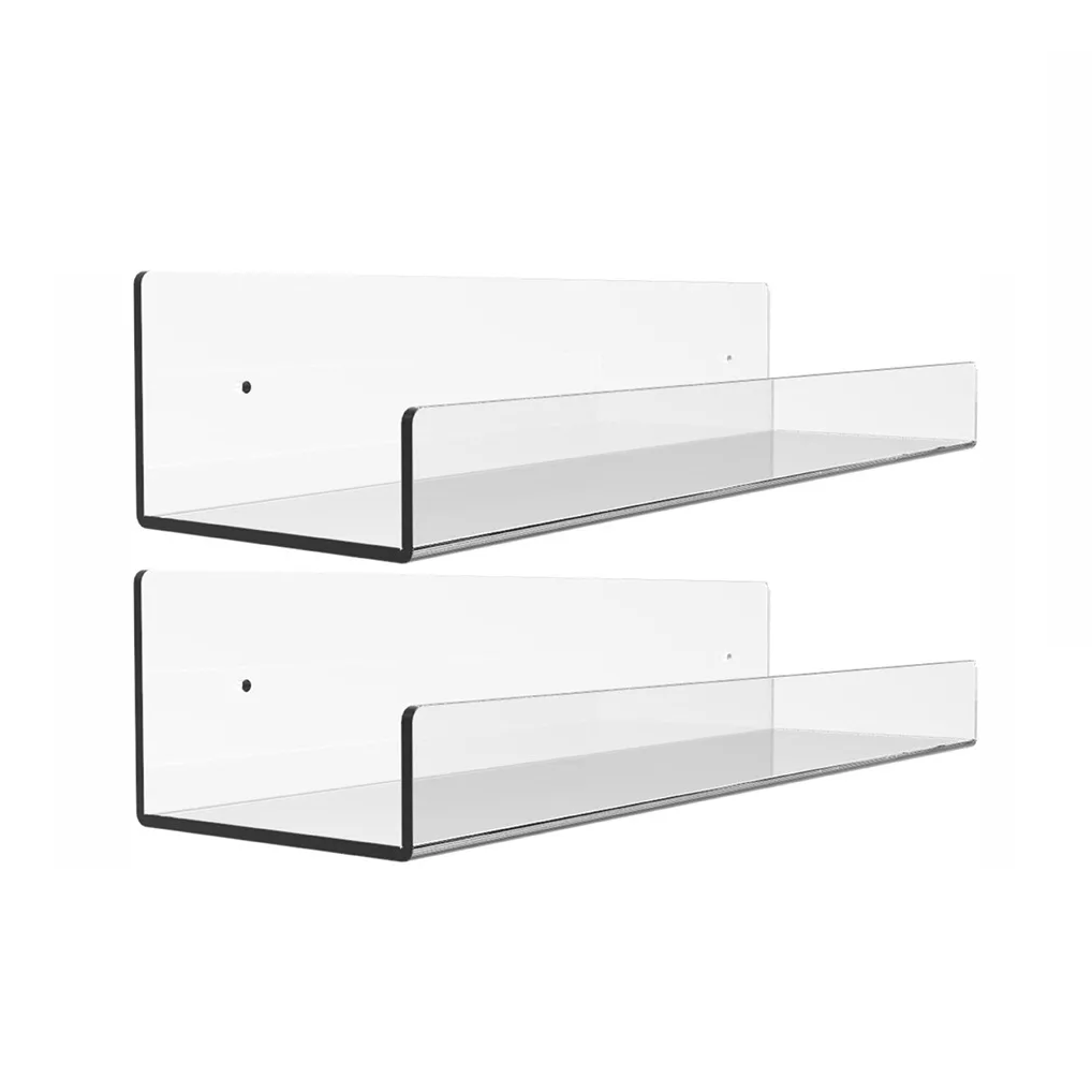 Repisas Flotantes Estantes De Acrílico 2 Piezas 