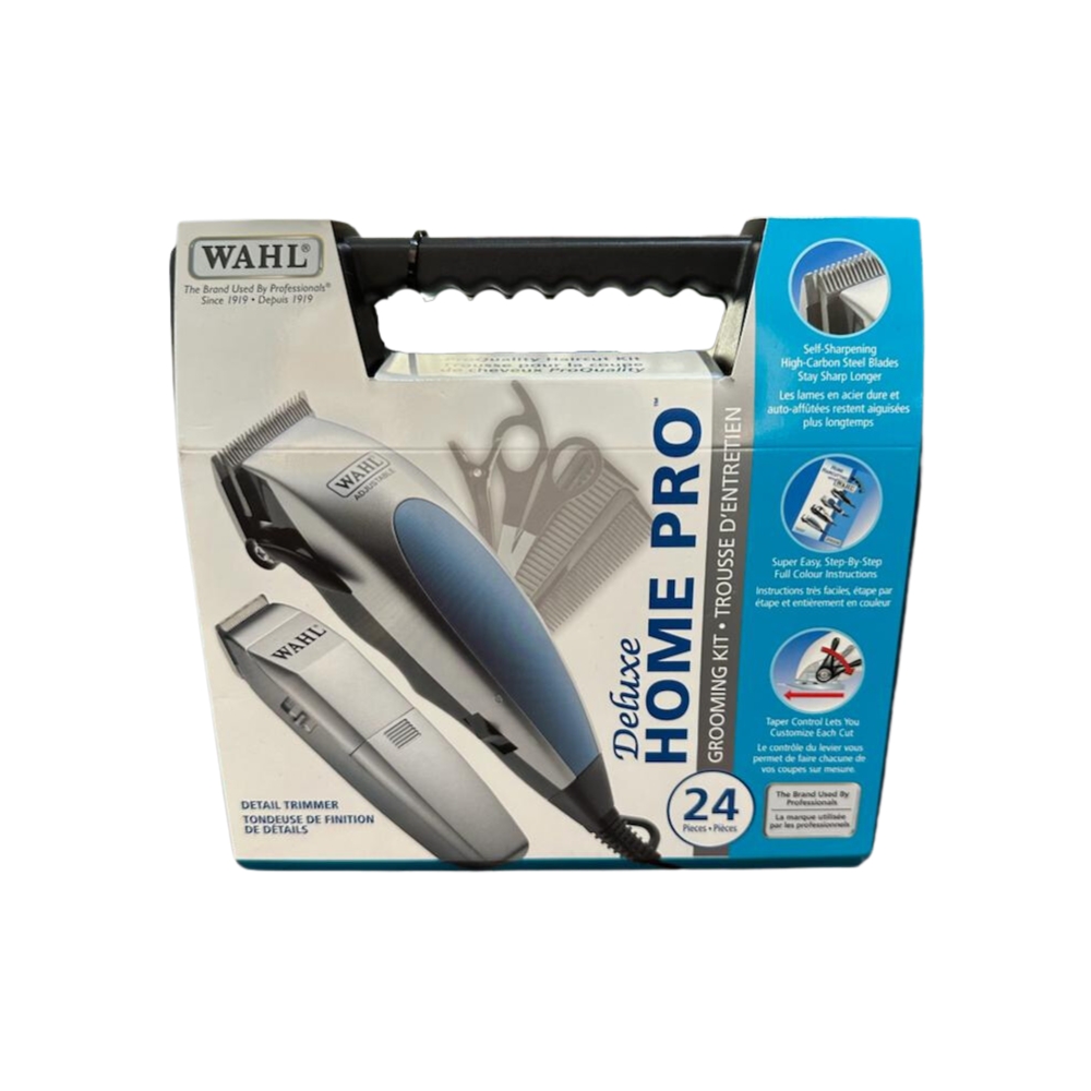 Kit De Corte De Pelo Wahl Deluxe Home Pro 3189 De 24 Piezas - Plata