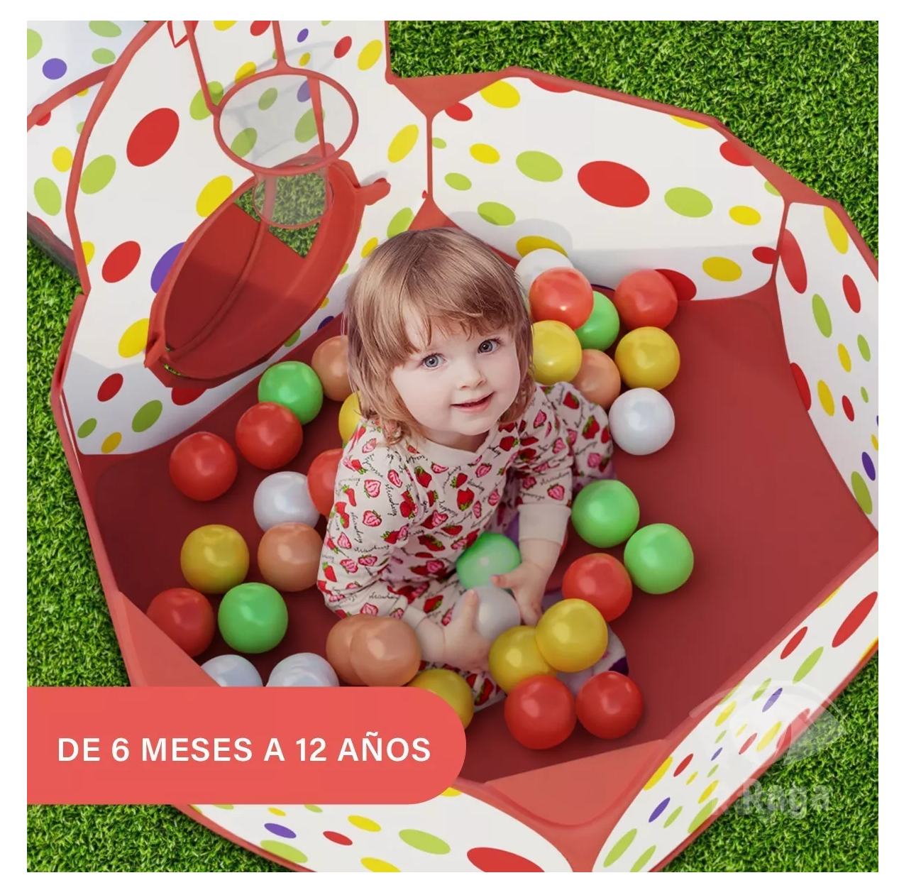 Juegos Tunel de Alberca De Pelotas Gusano Casa De Niños Rojo 