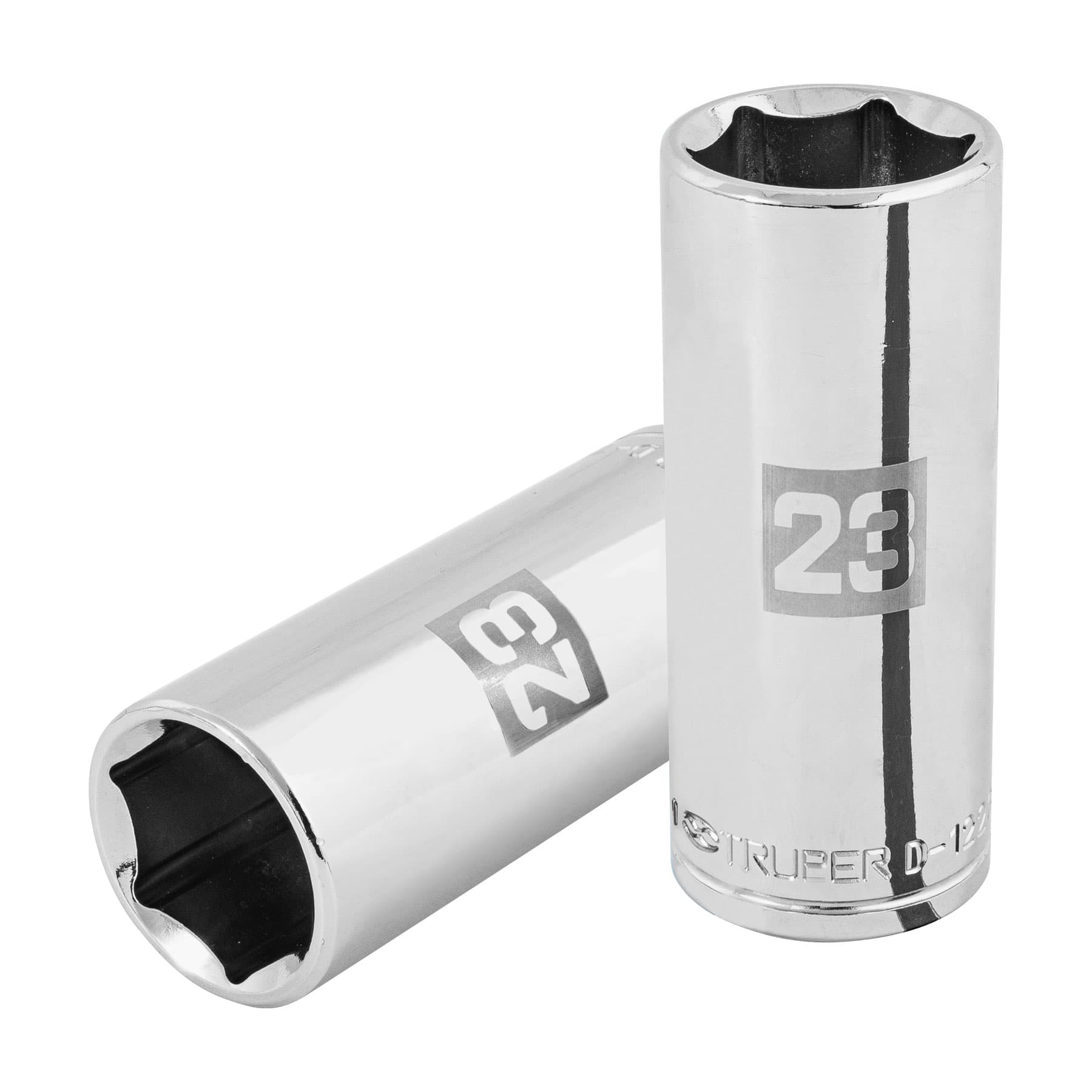 DADO LARGO DE 23 MM, 6 PUNTAS, CUADRO 1/2", TRUPER 101011