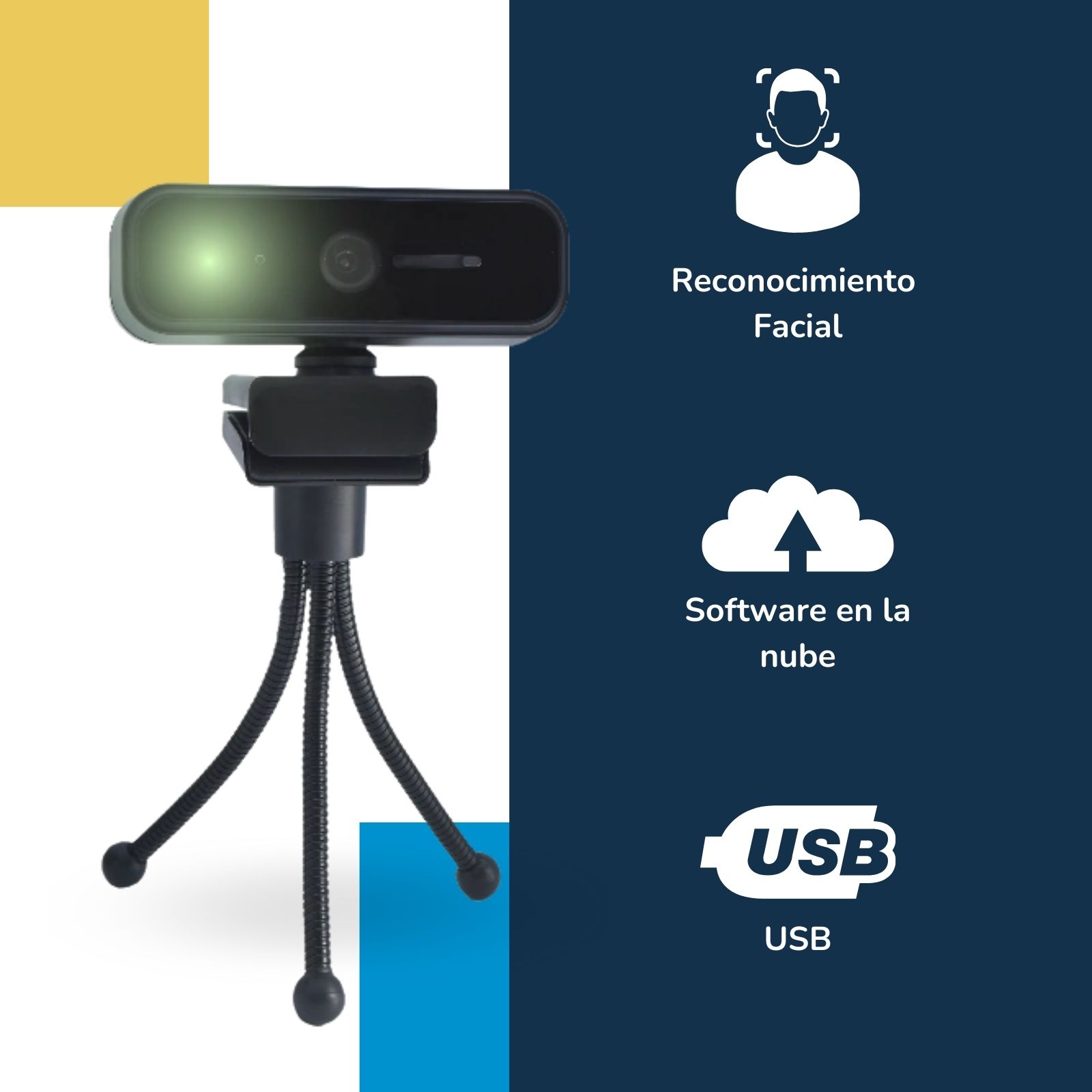 BioNet Cámara biométrica reloj checador más licencia Básica, asistencia de tiempos de 15 empleados por reconocimiento facial, máquina para fichar, marcar tarjeta, control de asistencia