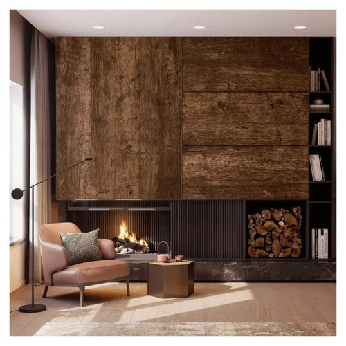 Papel tapiz autoadhesivo para muebles de paisaje forestal, adhesivo  autoadhesivo para decoración de cajón, hortensia marrón