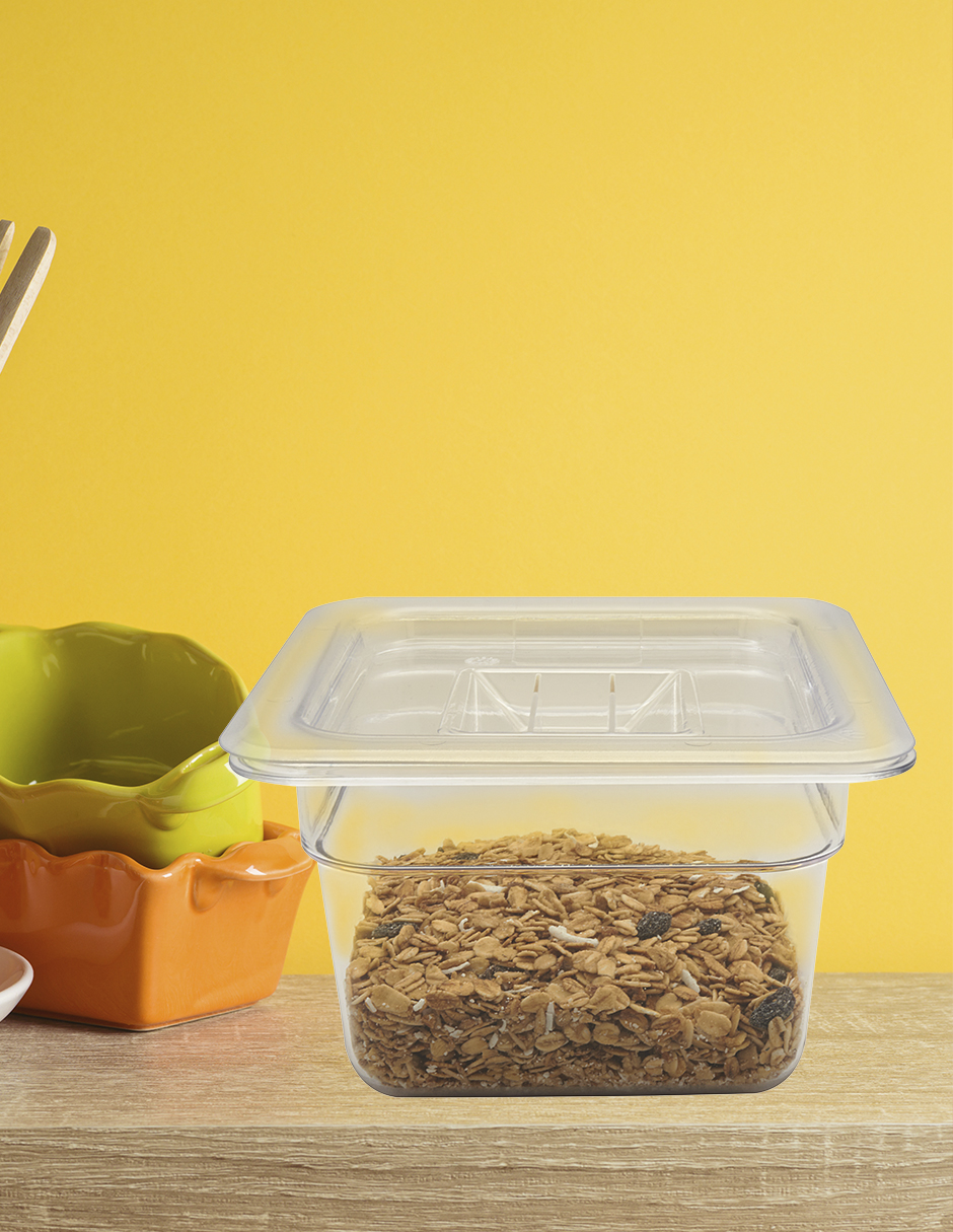 Inserto de Policarbonato con tapa de 1/6 de 10cm Shorbull