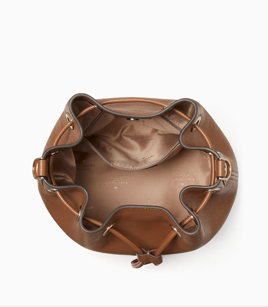 Bolsa Kate Spade Bucket color camel