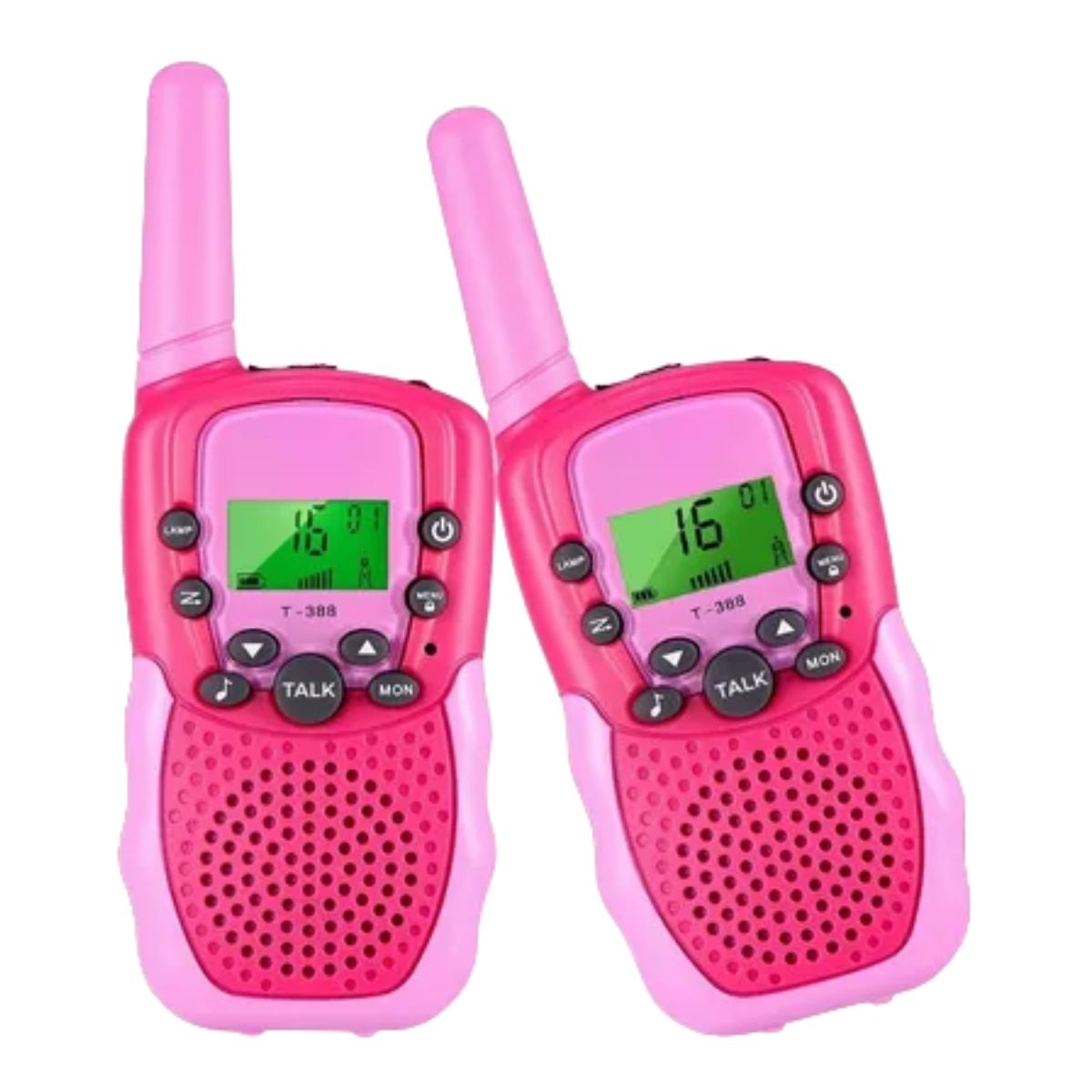 Radios Walkie Talkies Con 22 Canales Infantil Rosa