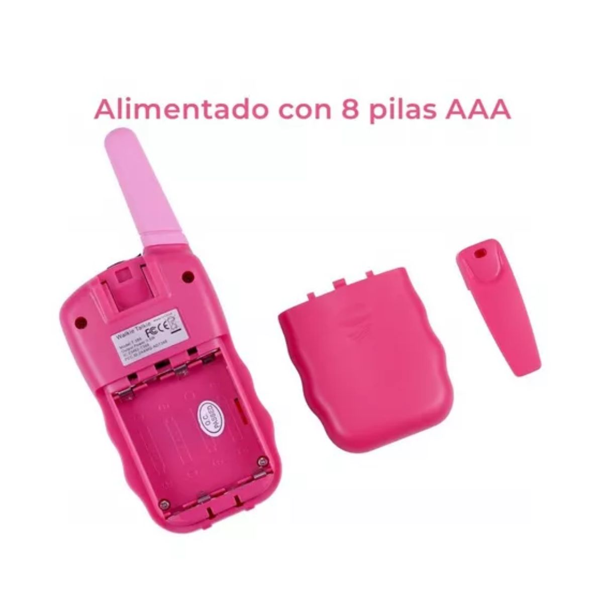 Radios Walkie Talkies Con 22 Canales Infantil Rosa