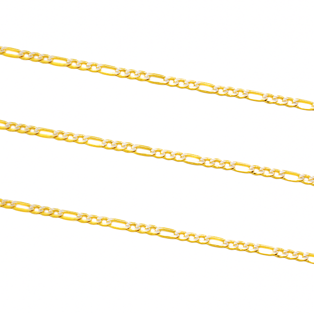 Cadena Cartier diamantada Oro 14 Kilates.