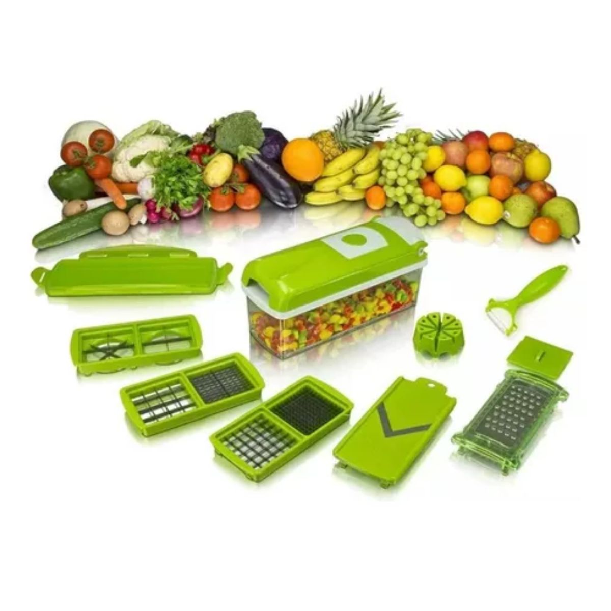 Nicer Dicer Plus Cortador Verduras y frutas multifuncional 10 piezas PLUS