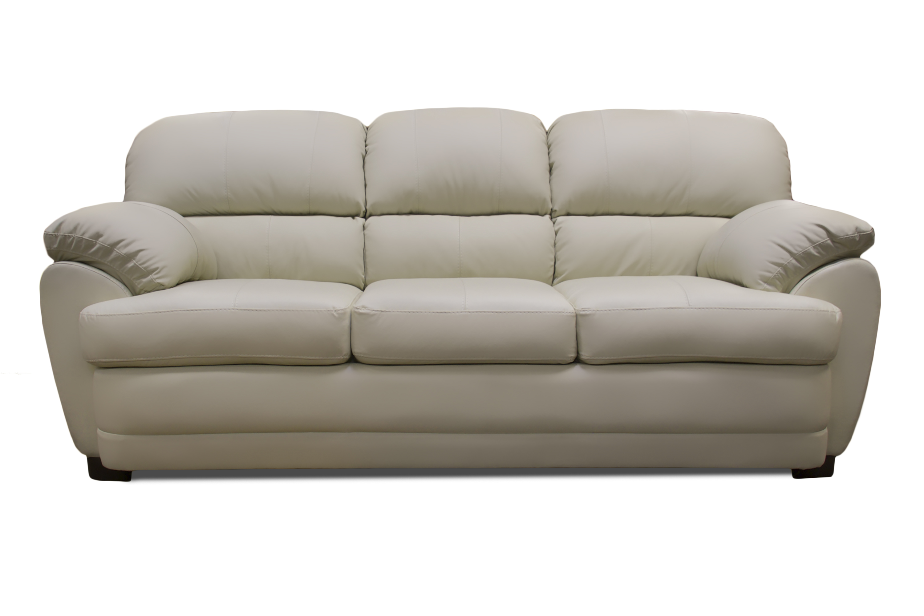Sala de Piel Genuina Sofa Y Love Seat Florencia Color Marfil - ConfortoPiel