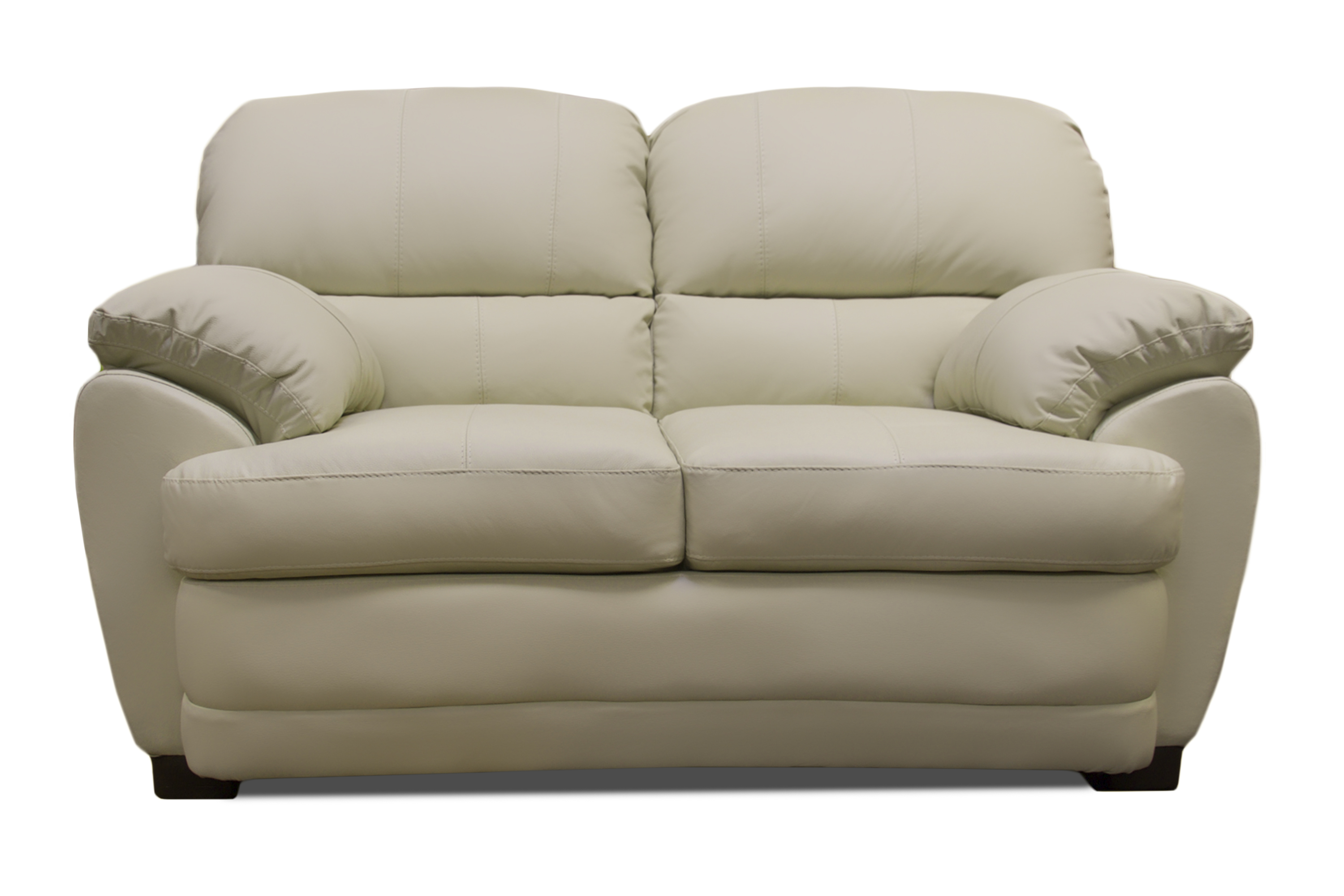 Sala de Piel Genuina Sofa Y Love Seat Florencia Color Marfil - ConfortoPiel