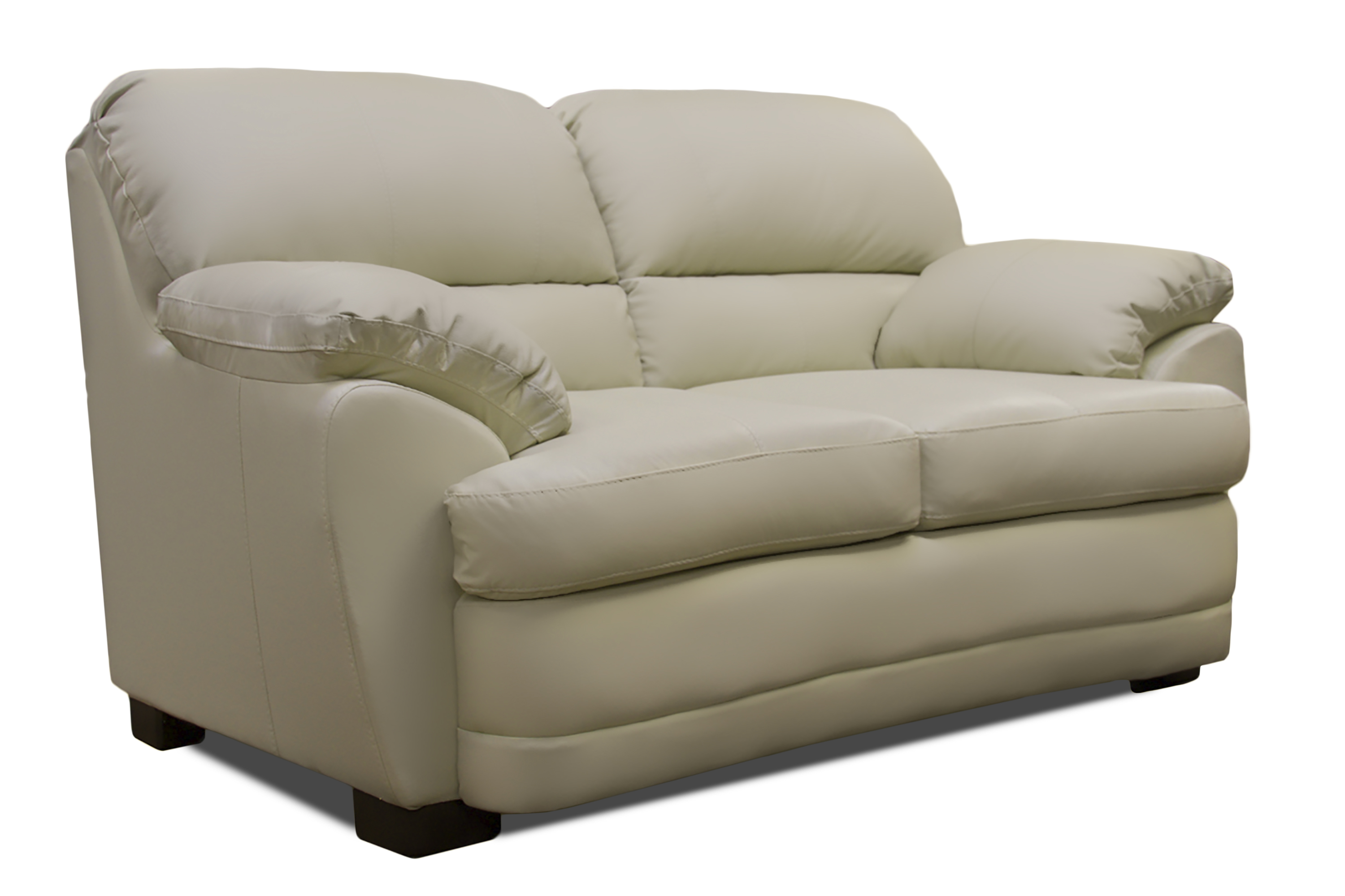 Sala de Piel Genuina Sofa Y Love Seat Florencia Color Marfil - ConfortoPiel