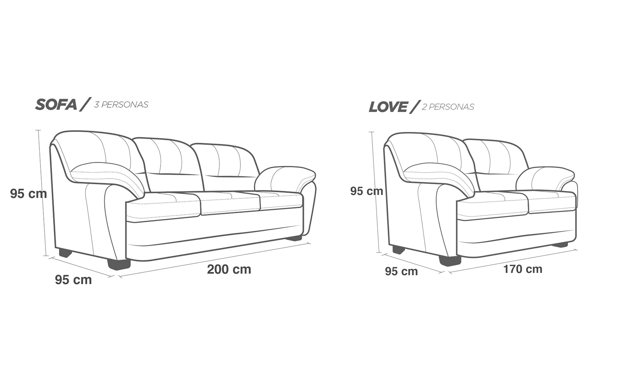 Sala de Piel Genuina Sofa Y Love Seat Florencia Color Marfil - ConfortoPiel