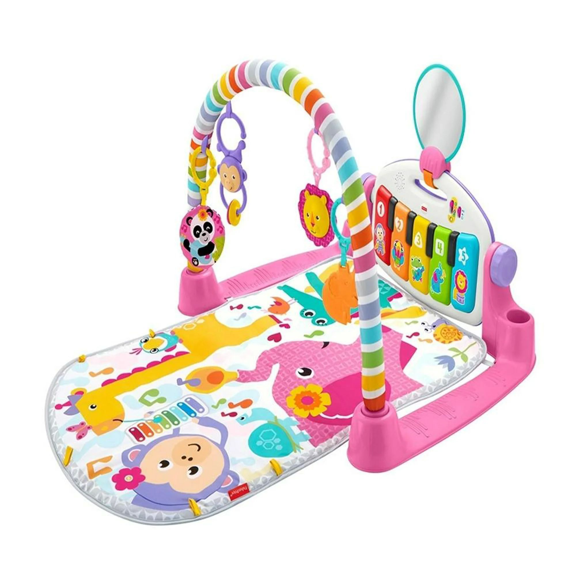 Gimnasio de Actividades Fisher Price Piano Pataditas Musicales Rosa