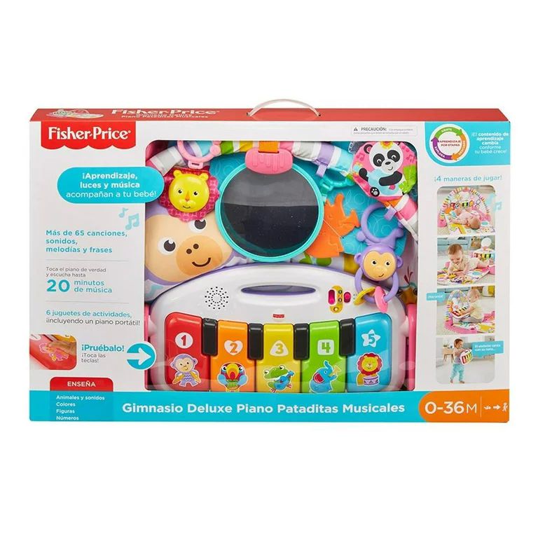 Gimnasio de Actividades Fisher Price Piano Pataditas Musicales Rosa